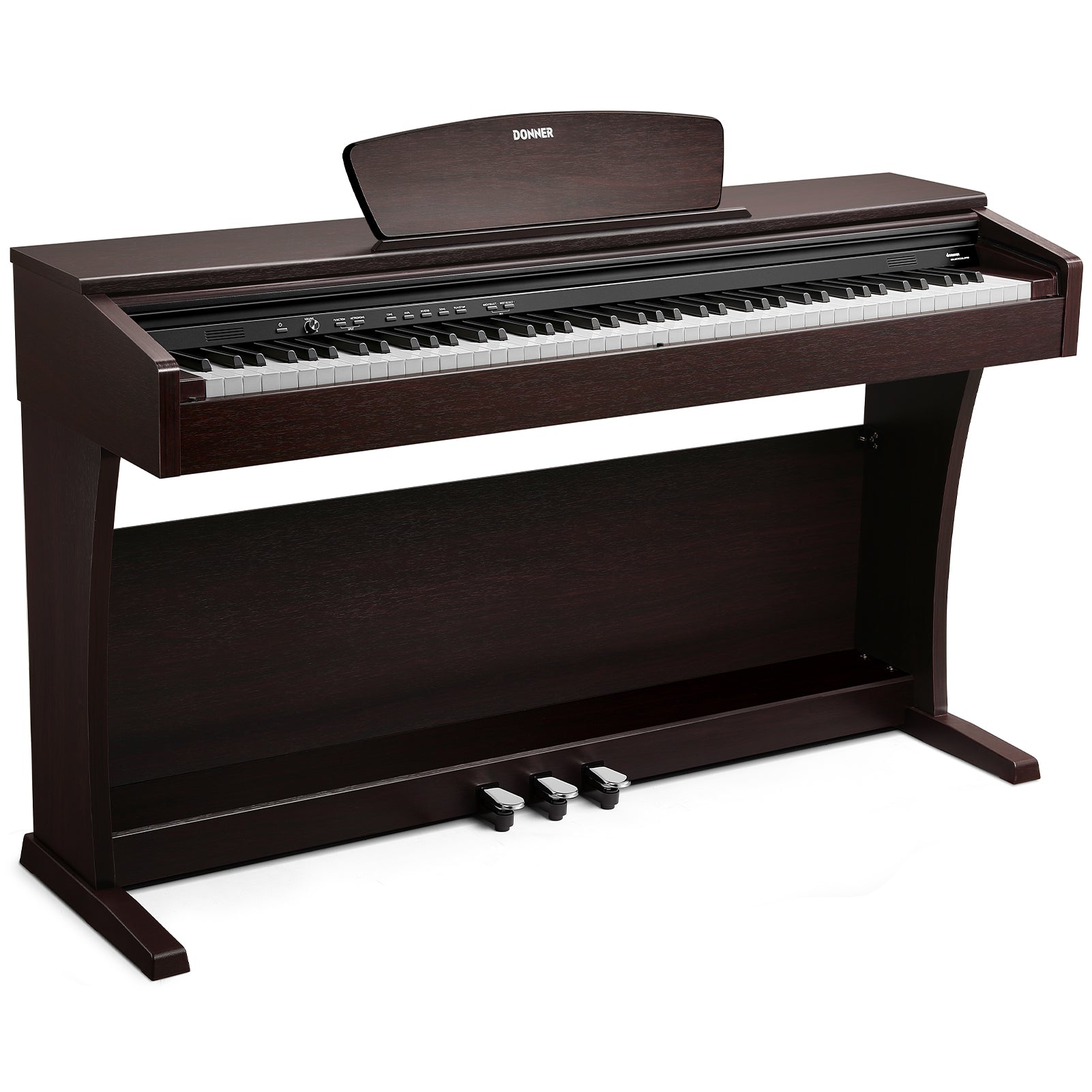 Donner DDP-300 Digitalpiano für Zuhause mit halbgewichteten Tasten (Upgrade-Version)