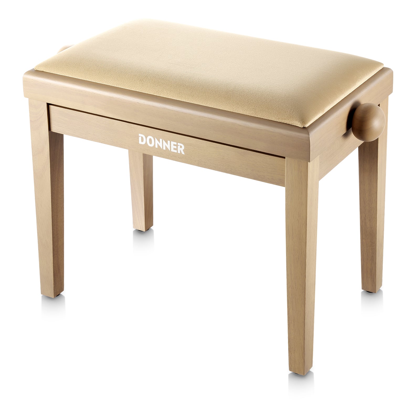 Donner Klavierhocker mit verstellbarer Höhe-Beige Matt##
