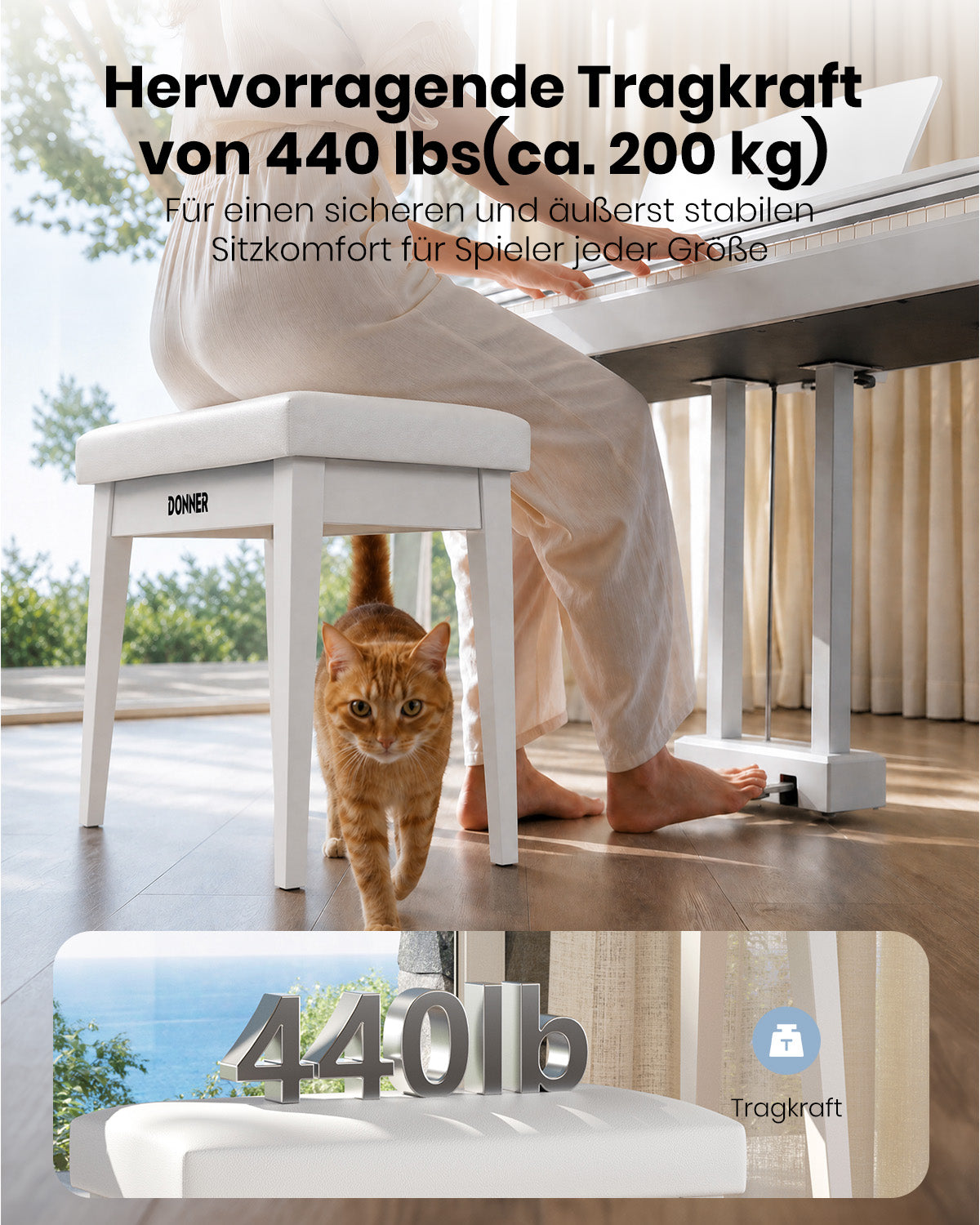 Donner OURA S200 Passende Klavierbank