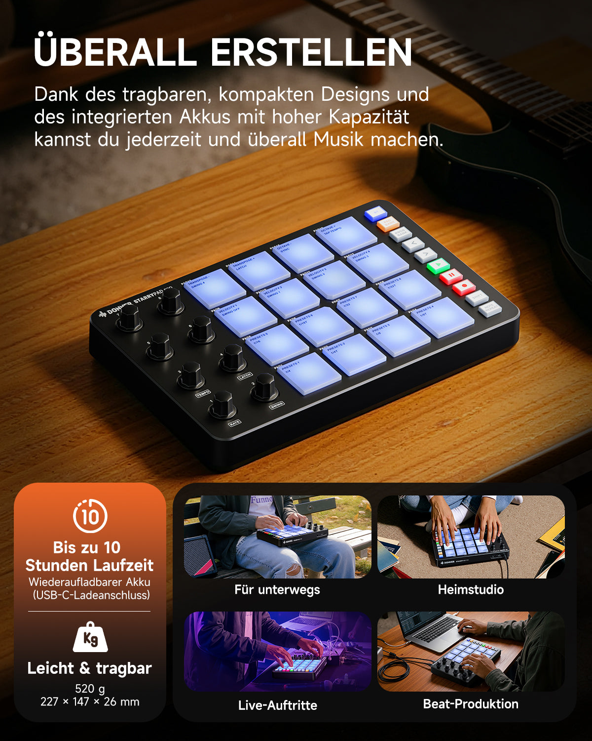 Donner STARRYPAD PRO MIDI-Controller