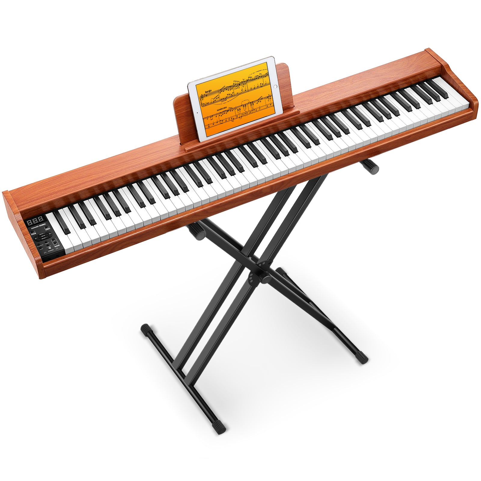 Donner DEP-1S Tastatur im Holzstil Digitalpiano-Naturholzfarbe##