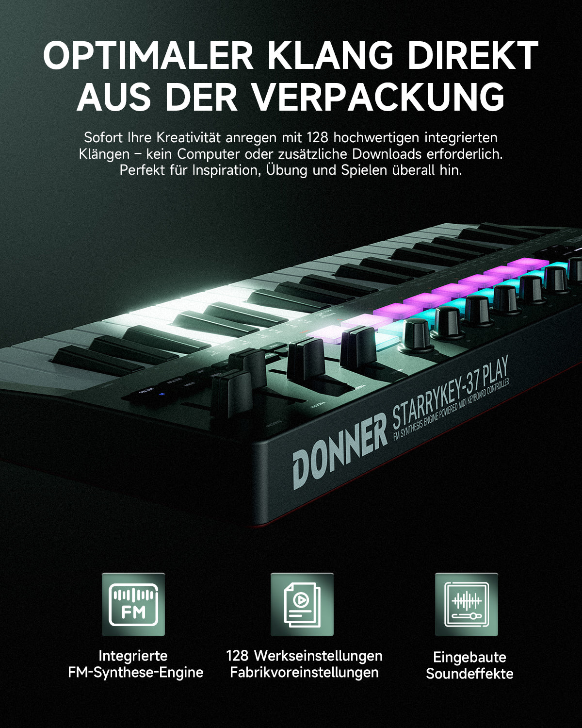 Donner Starrykey-37 Play MIDI Controller
