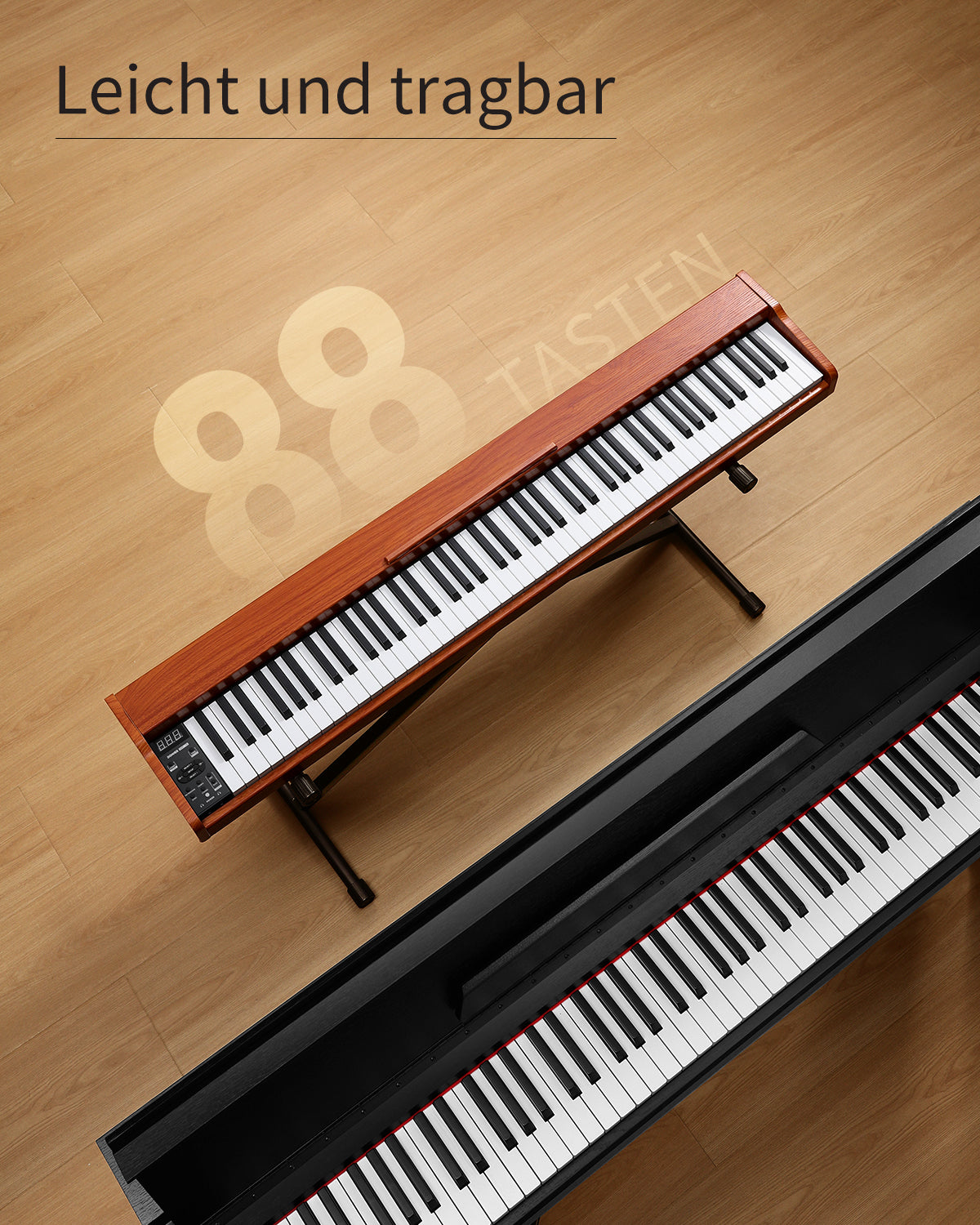 Donner DEP-1S Tastatur im Holzstil Digitalpiano