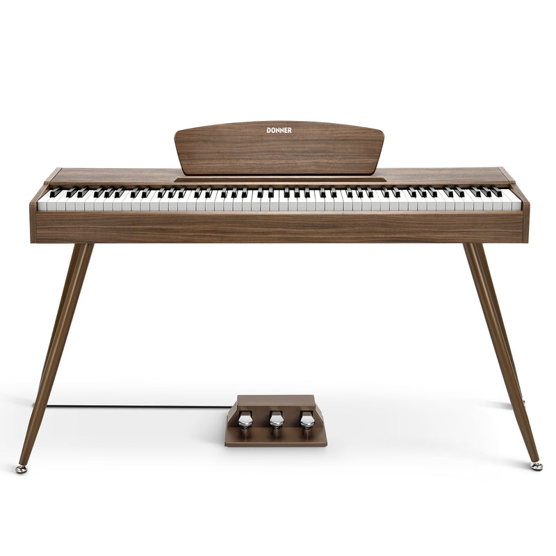 【VORVERKAUF】Donner DDP-80 Digital-Piano für Zuhause 88 gewichtete Tasten & Stilvolles Holzdesign mit 3 Pedale - Lieferung am 22. Januar