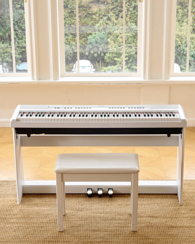 Donner DEP-20 Digital Piano mit Hammermechanik-Weiß##