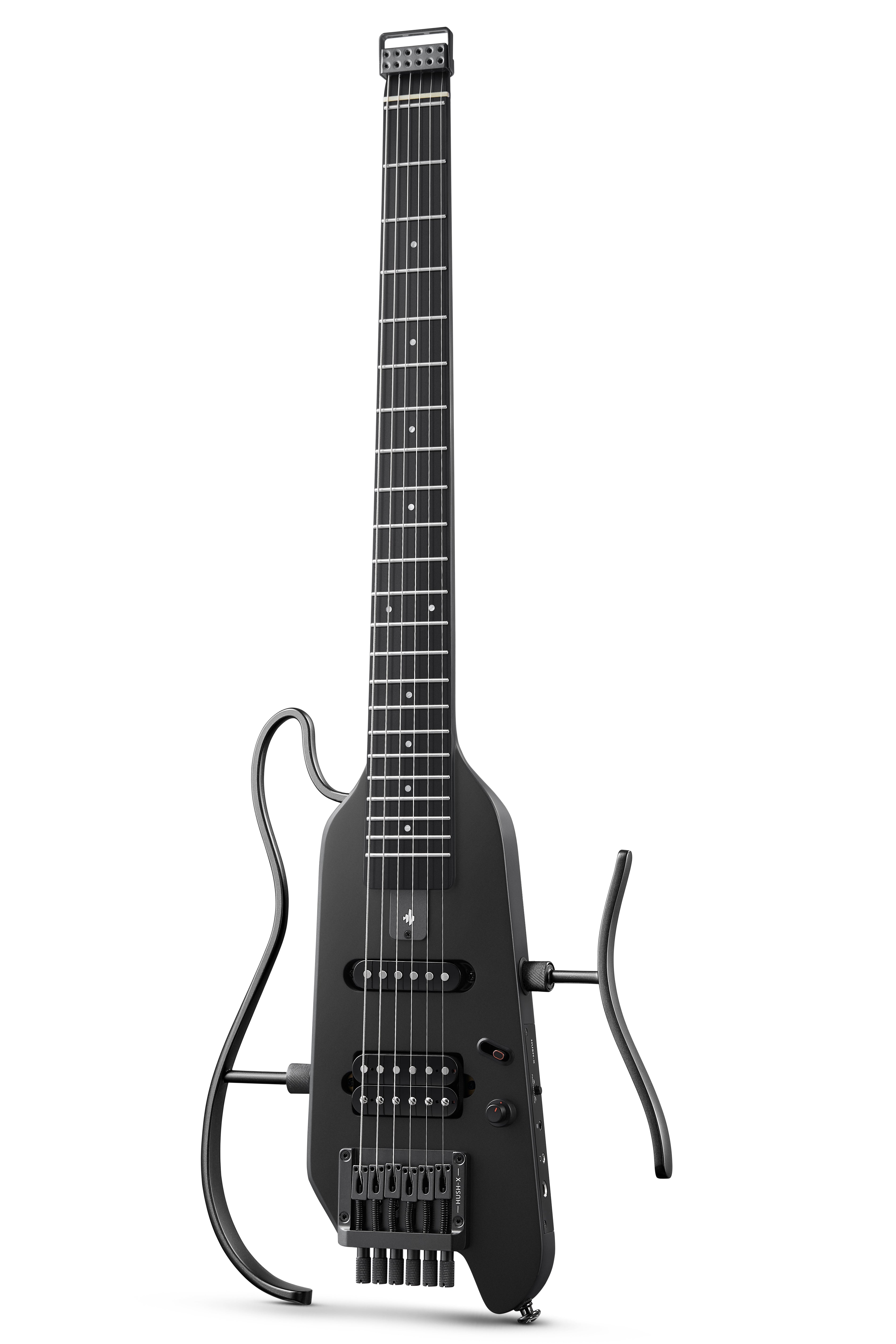 Donner HUSH-X  E-Gitarre Traveler Gitarre Ultra-Light für Unterwegs-Schwarz##