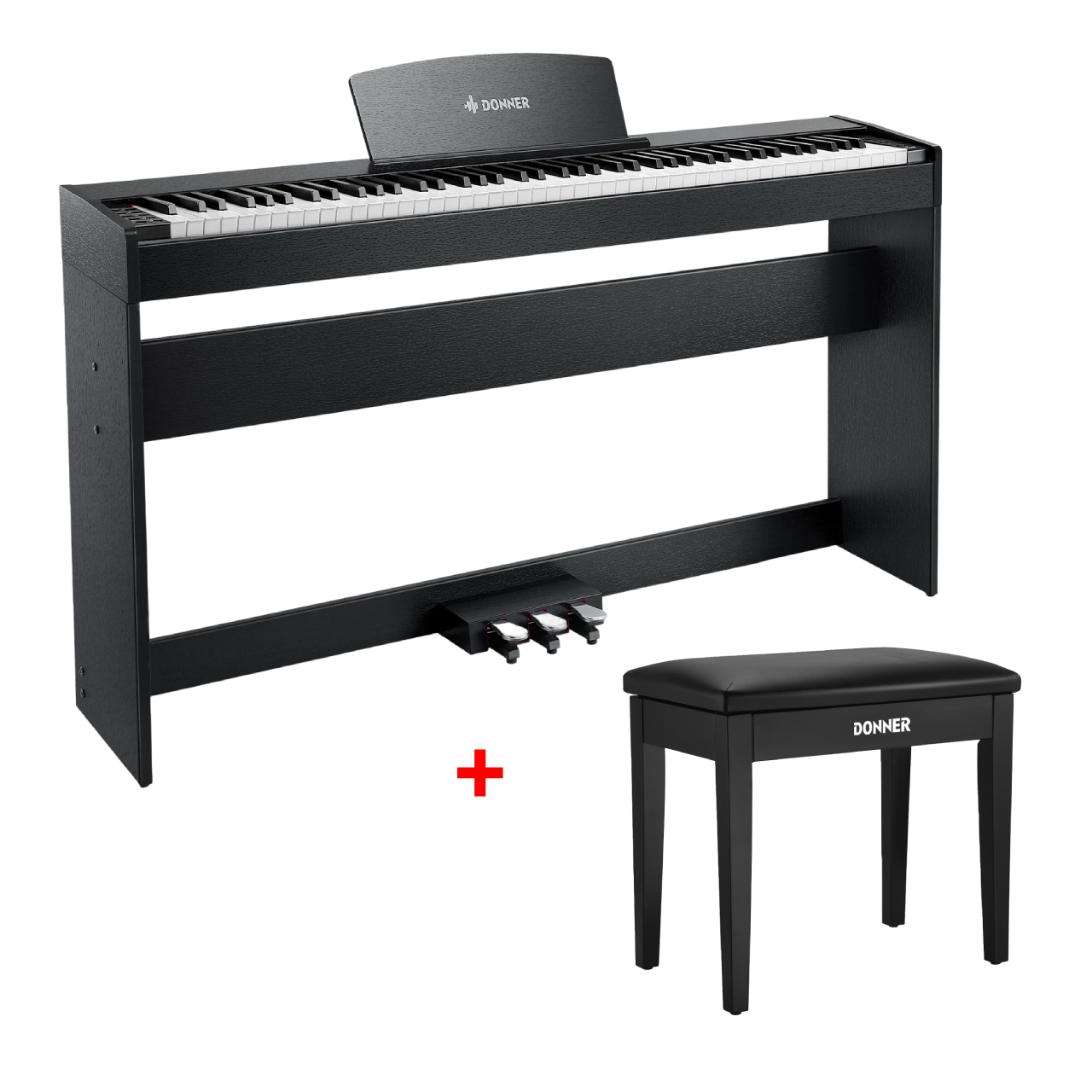 Donner DDP-50 88 Tasten Gewichtetes Digitalpiano