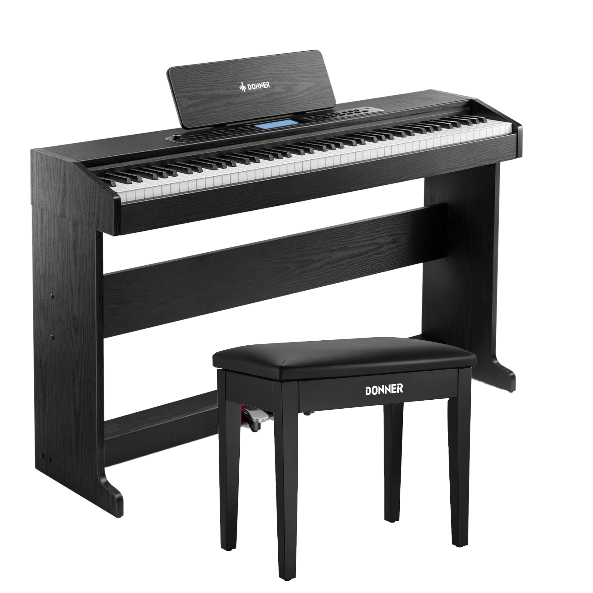 Donner DDP-95 Gewichtete Tastatur Digital Piano-Schwarz##