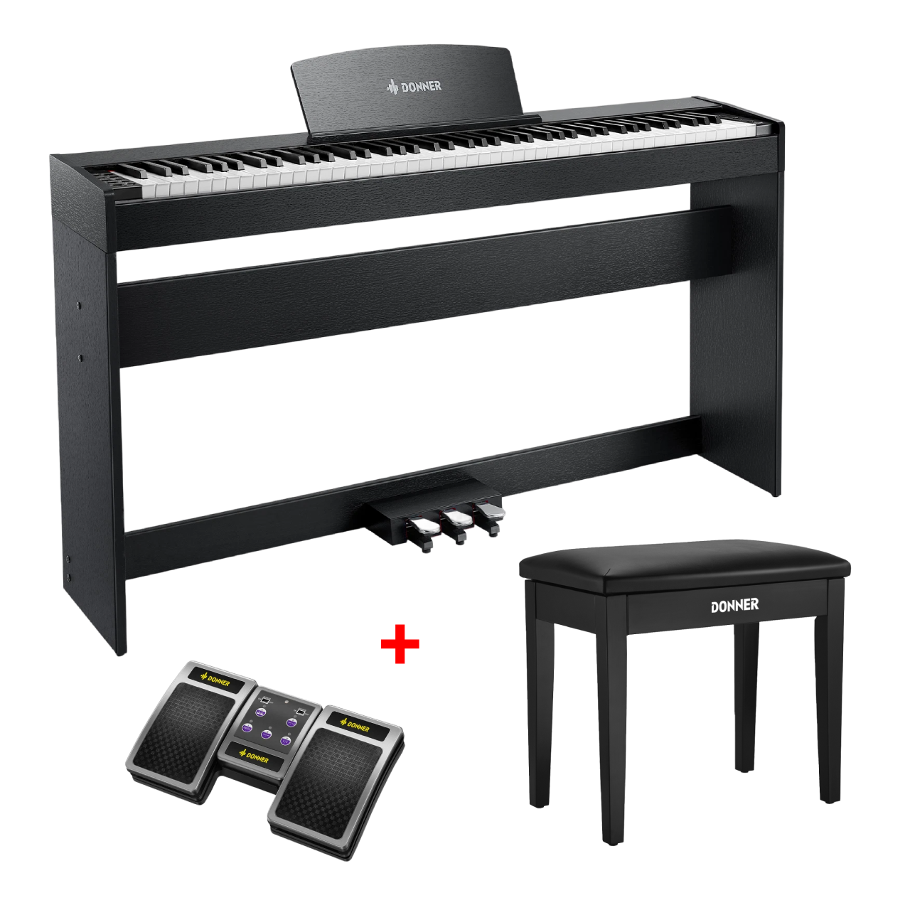 Donner DDP-50 88 Tasten Gewichtetes Digitalpiano