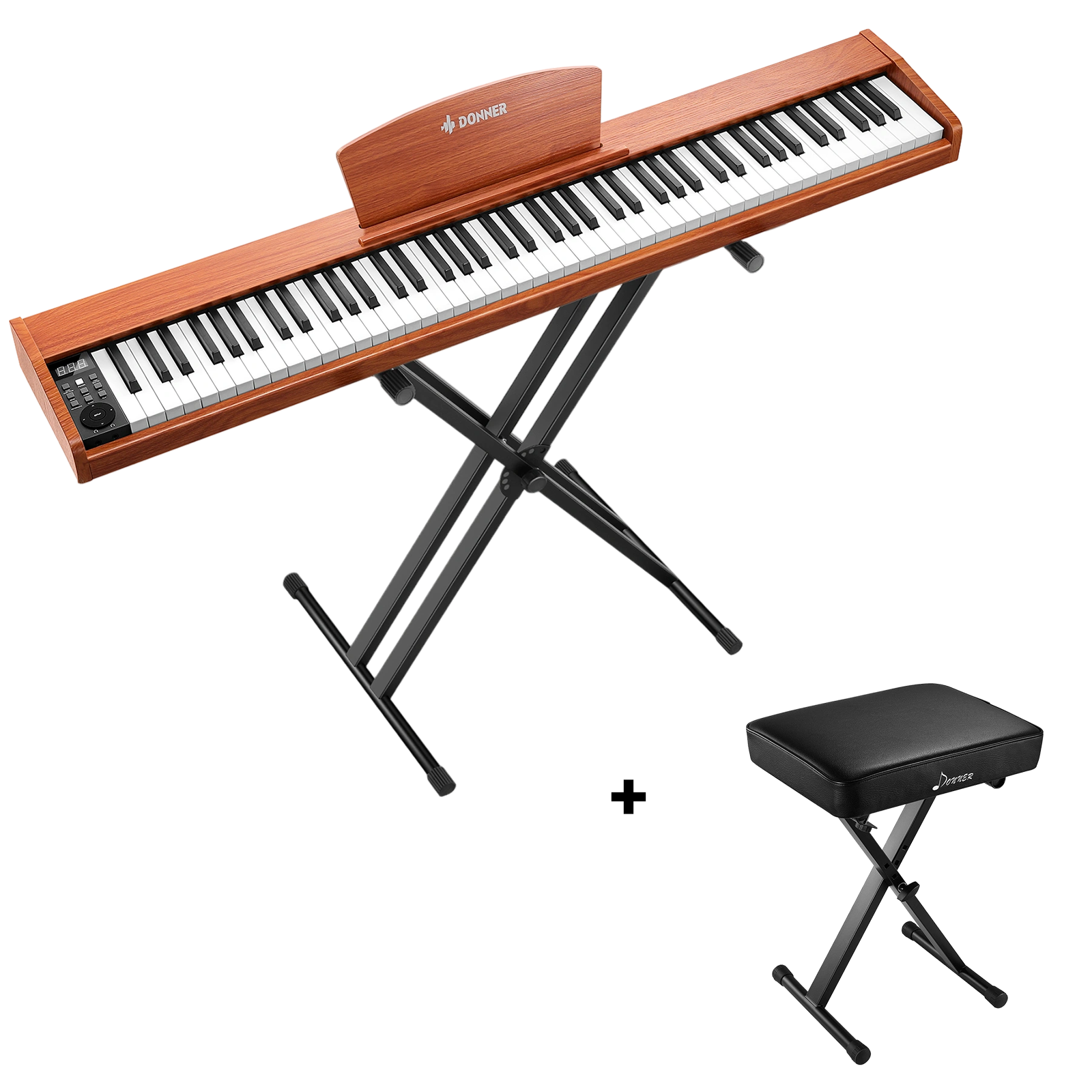 Donner DEP-1S Tastatur im Holzstil Digitalpiano-Naturholzfarbe【Neue Version】##
