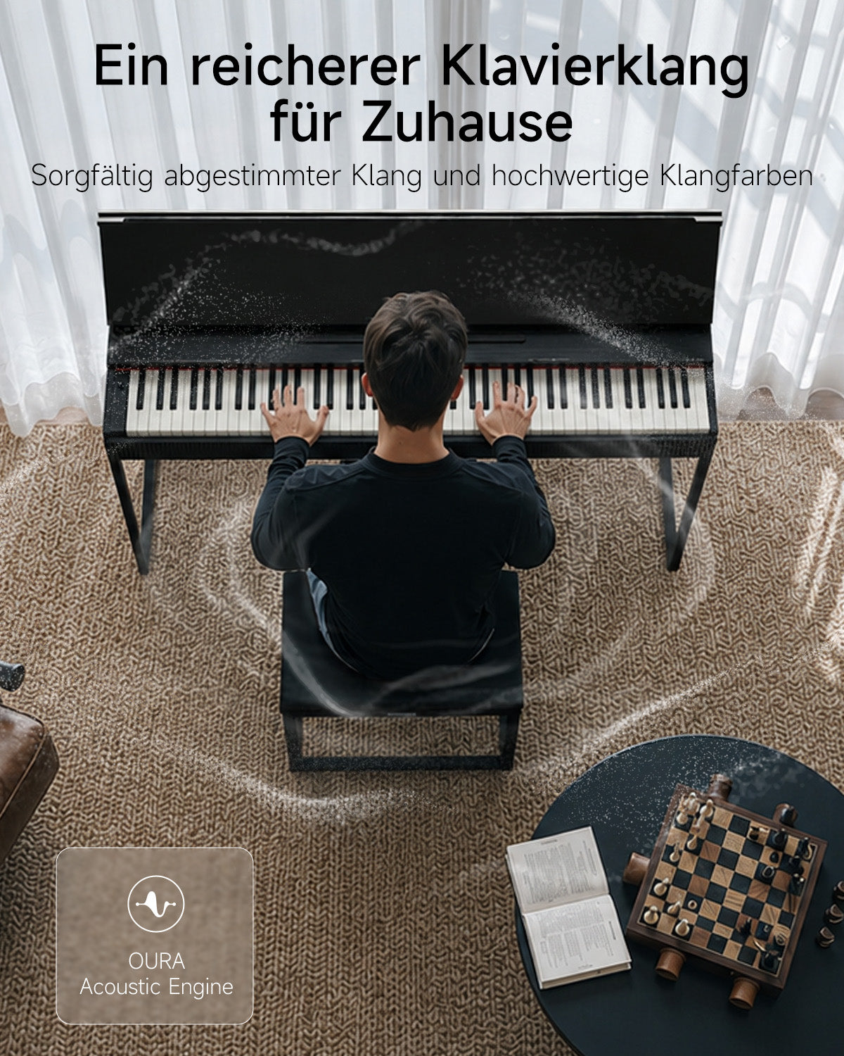 【Klavier + Bank gratis】Donner OURA S300 Heimgebrauch Digital Piano
