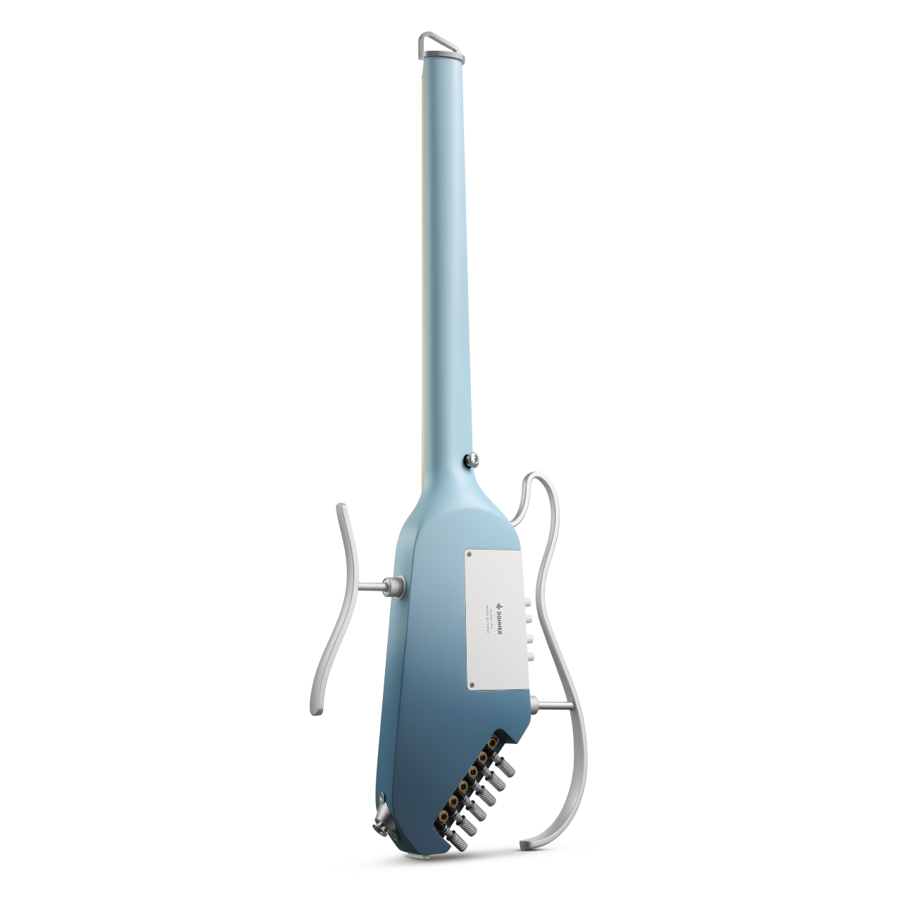 Donner HUSH™ I PRO Reisegitarre-Hawaii-Blau##