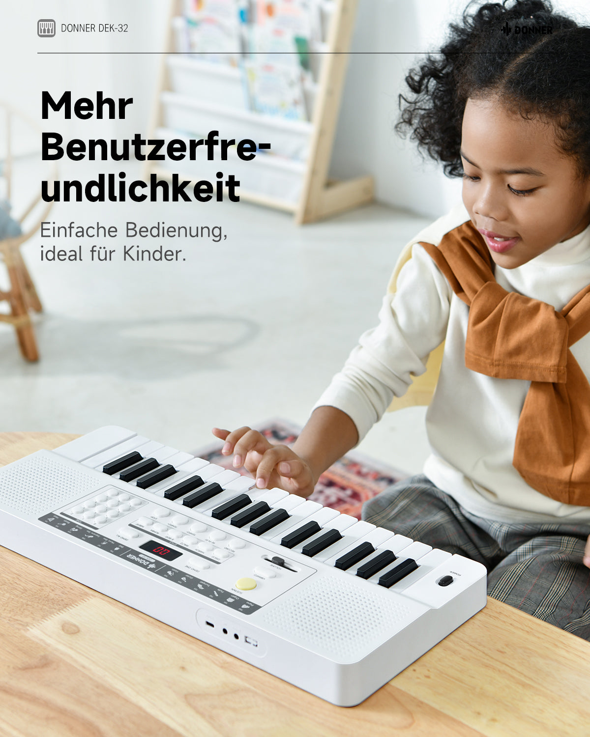 Donner DEK-32 32-Tasten-Keyboard-Weiß##