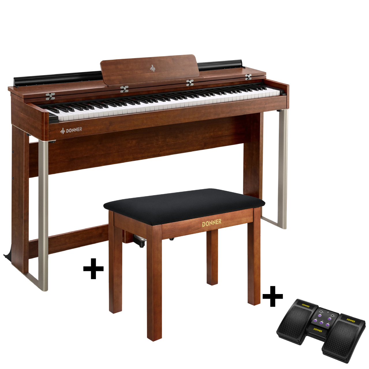 Donner DDP-200 Graded Hammer Action Holz Digital Piano-DDP-200 MK2 Piano##