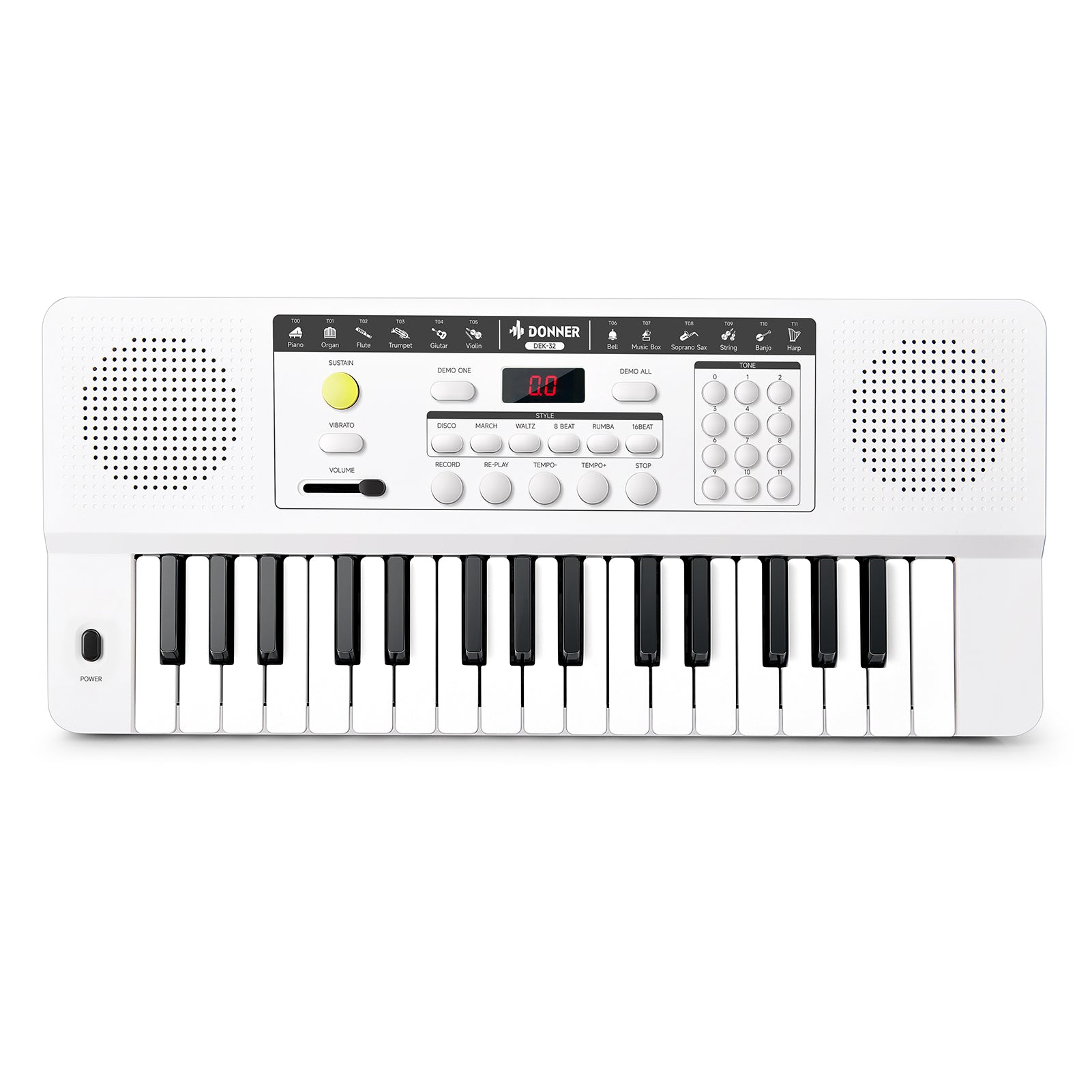 Donner DEK-32 32-Tasten-Keyboard-Weiß##