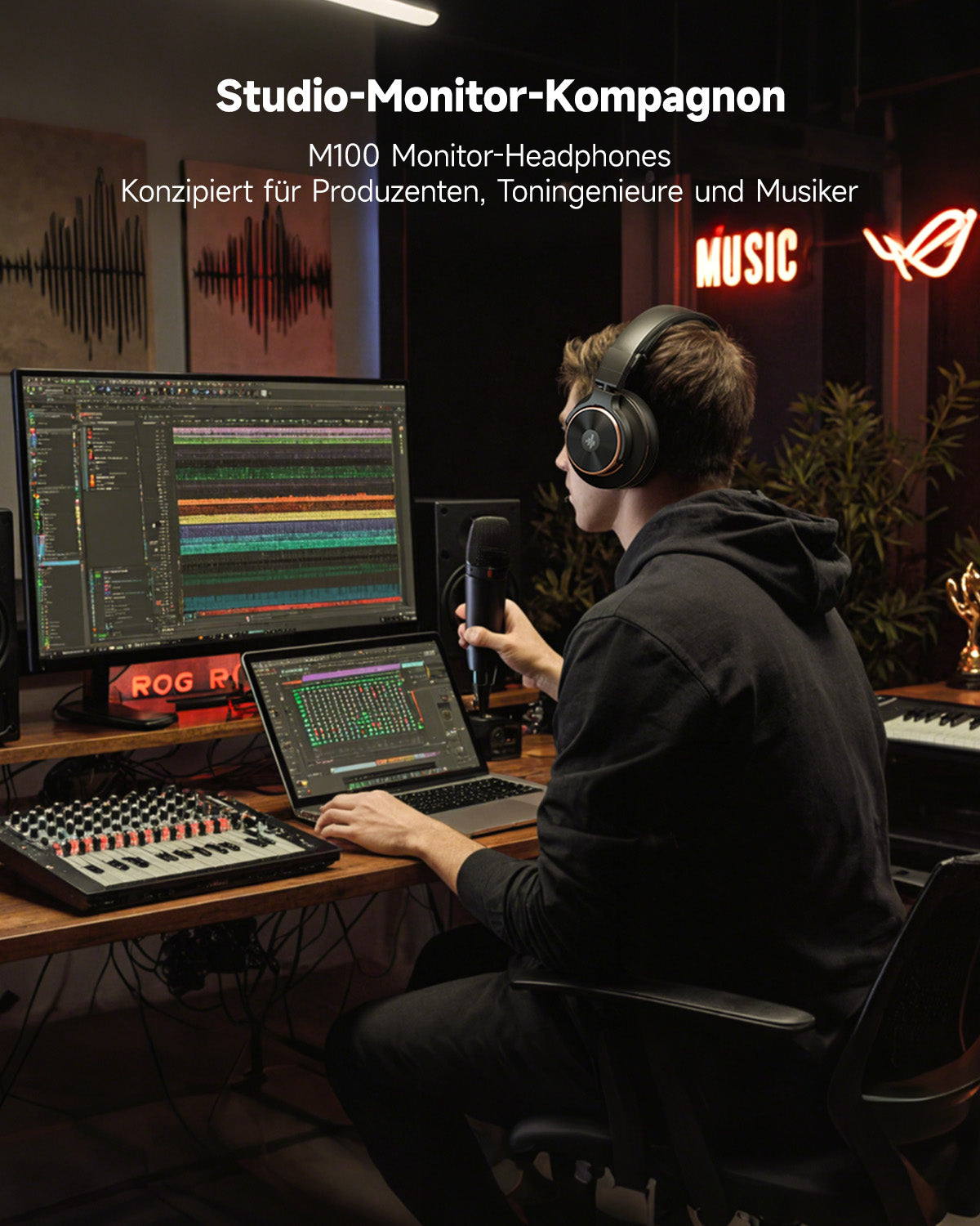 Donner M100 Studio-Monitor-Kopfhörer