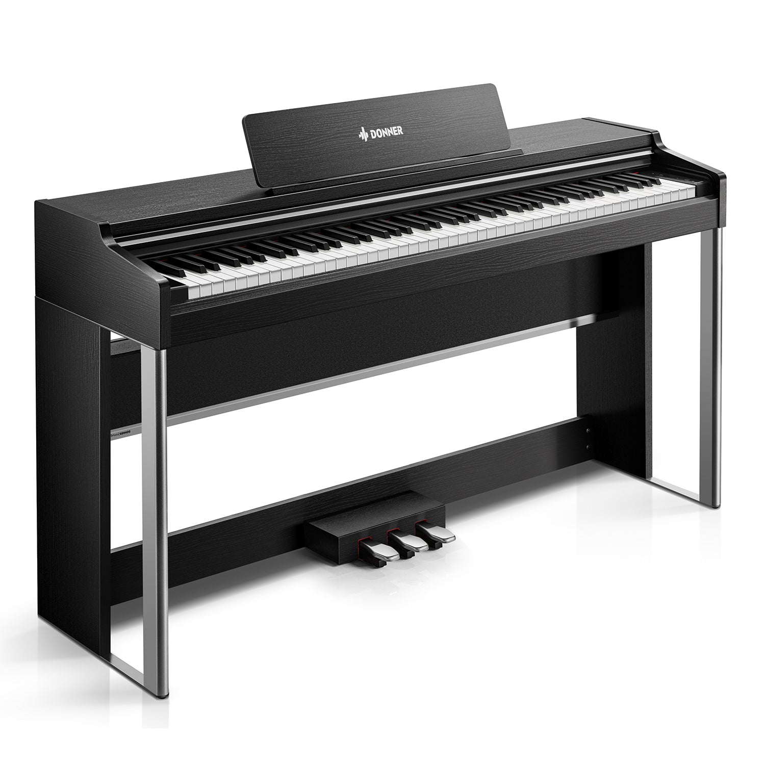 Donner DDP-200 PRO 88 Tasten Hammertastatur gewichtetes Digitalpiano Standard-Schwarz##