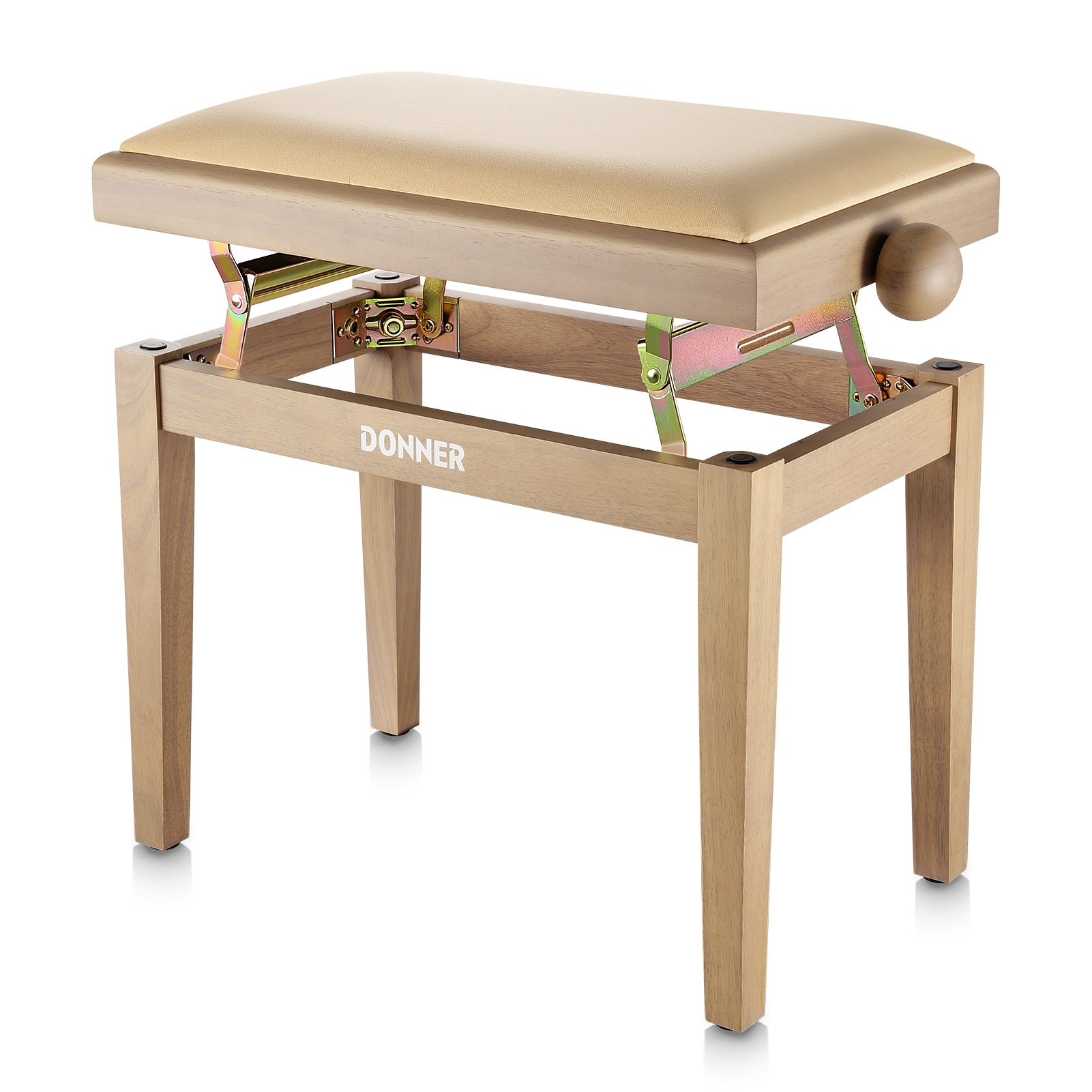 Donner Klavierhocker mit verstellbarer Höhe-Beige Matt##