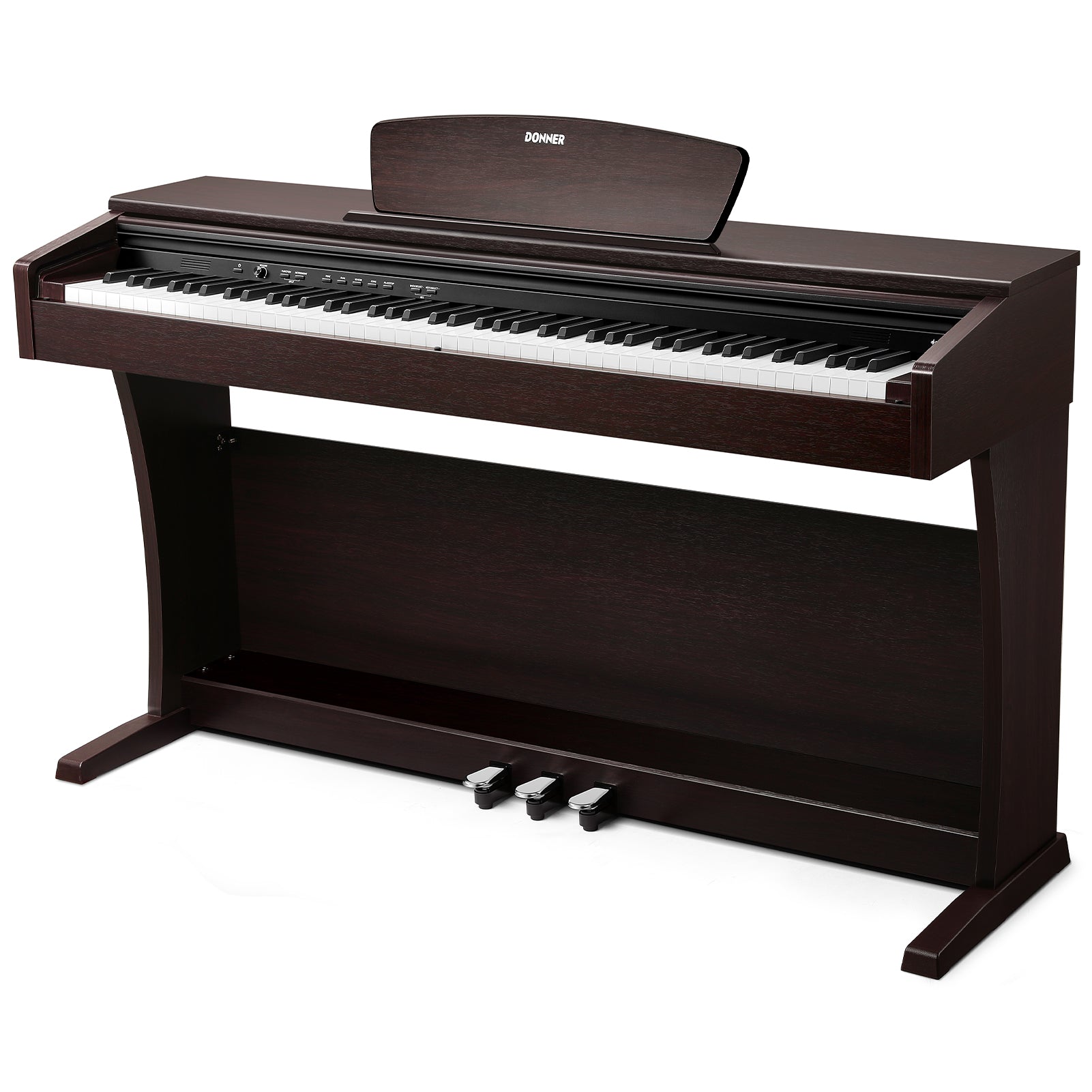 Donner DDP-300 Digitalpiano für Zuhause mit halbgewichteten Tasten (Upgrade-Version)