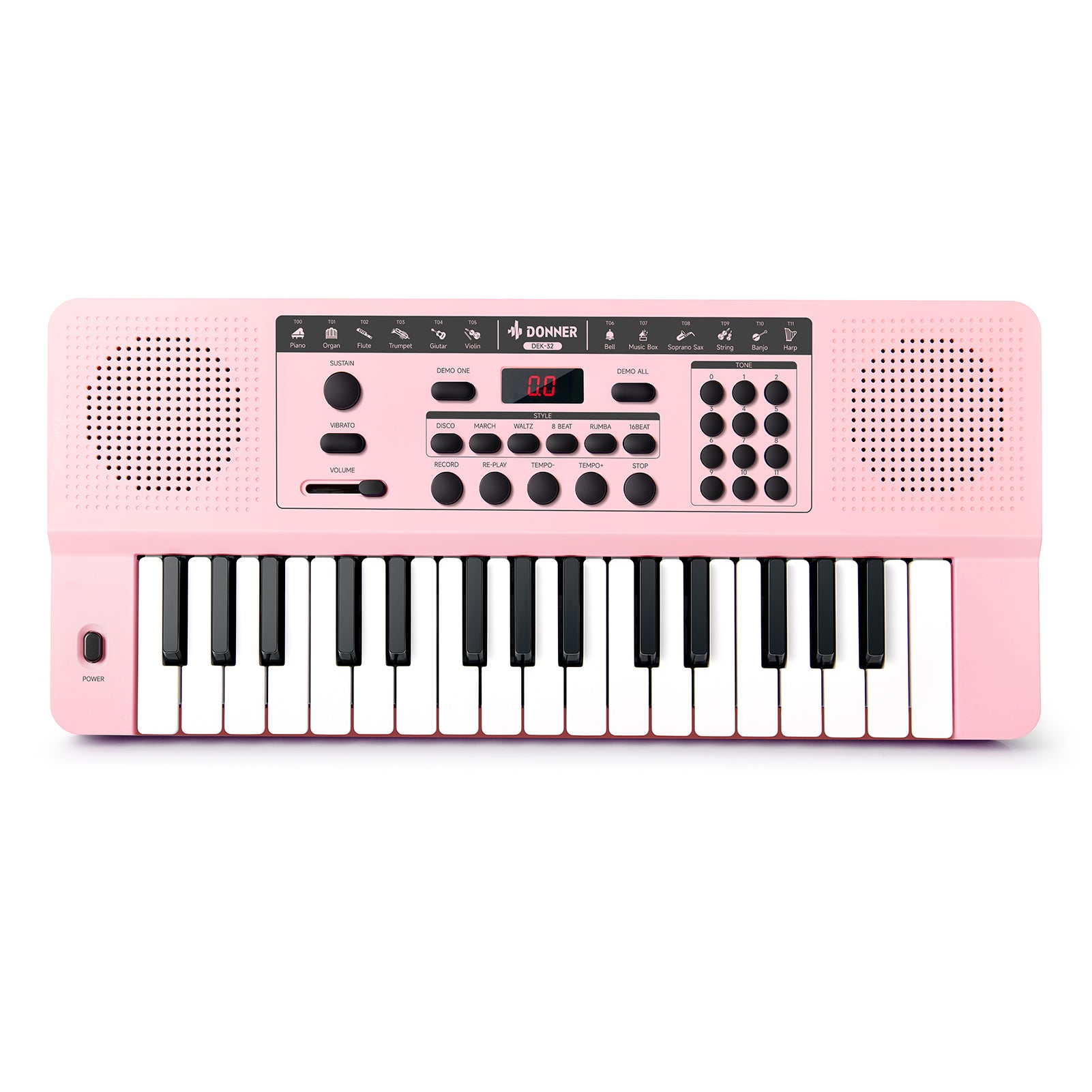 Donner DEK-32 32-Tasten-Keyboard-Rosa##