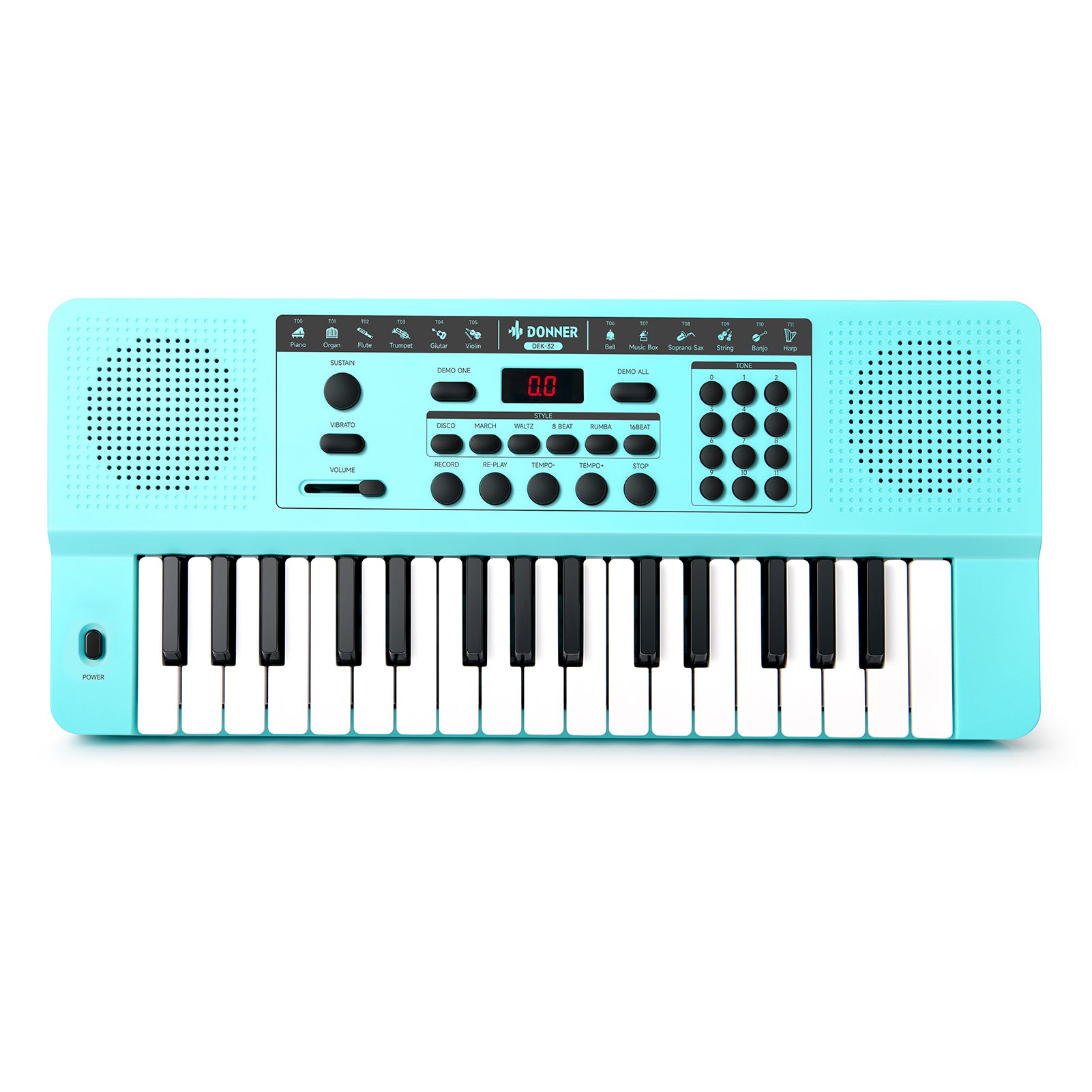 Donner DEK-32 32-Tasten-Keyboard-Cyan##