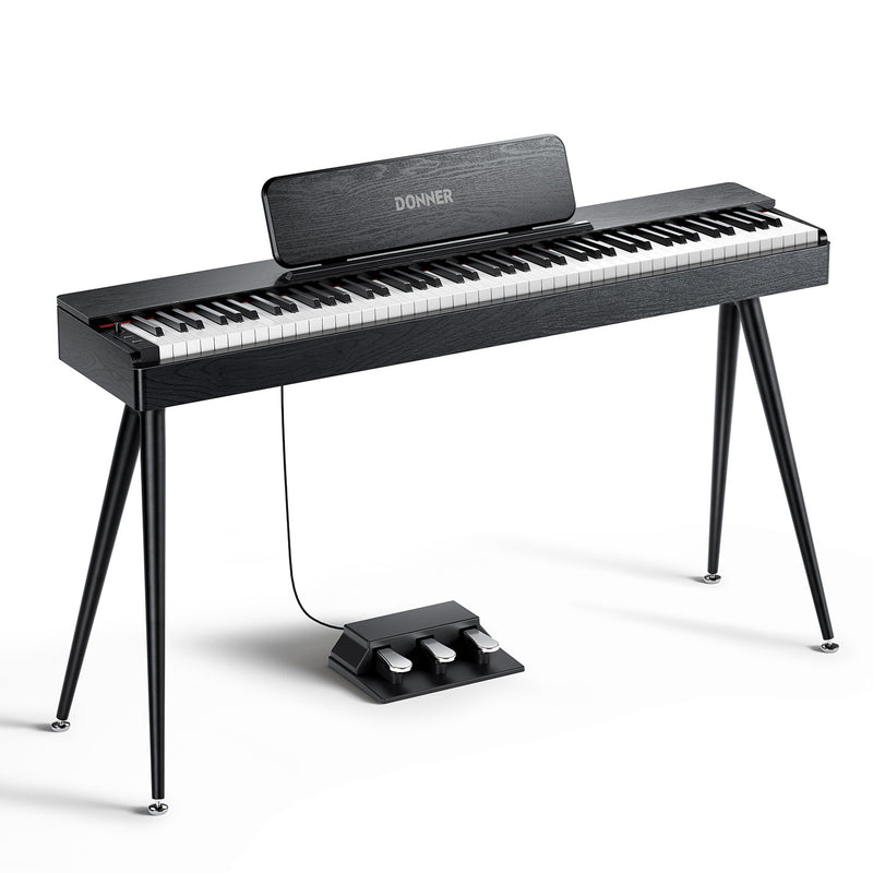 Donner OURA™ S100 88-Tasten-Digitalpiano für den Heimgebrauch, schwarze Eichenmaserung
