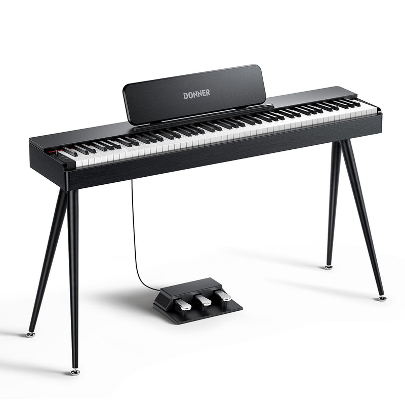 Donner OURA S100 88-Tasten-Digitalpiano für den Heimgebrauch, schwarze Eichenmaserung