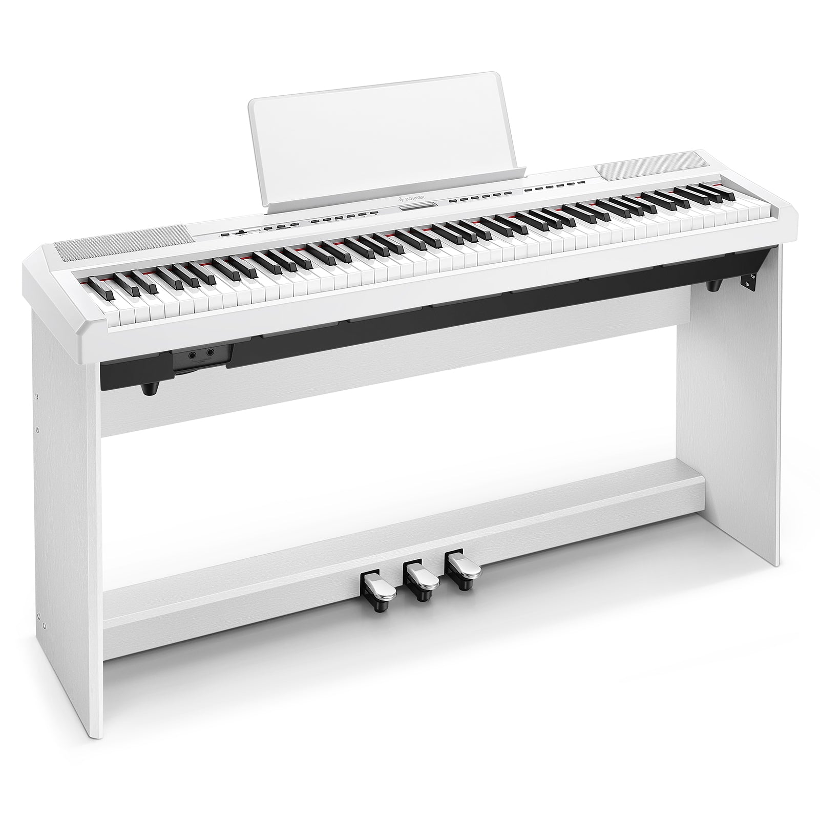 Donner DEP-20 Digital Piano mit Hammermechanik-Weiß##