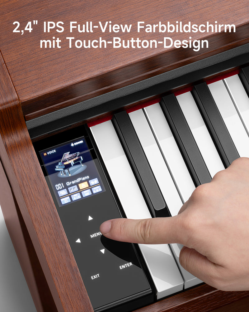 【Vorsalzen】Donner DDP-200 PRO 88 Tasten Hammertastatur gewichtetes Digitalpiano Standard - Versand am 2. Dezember