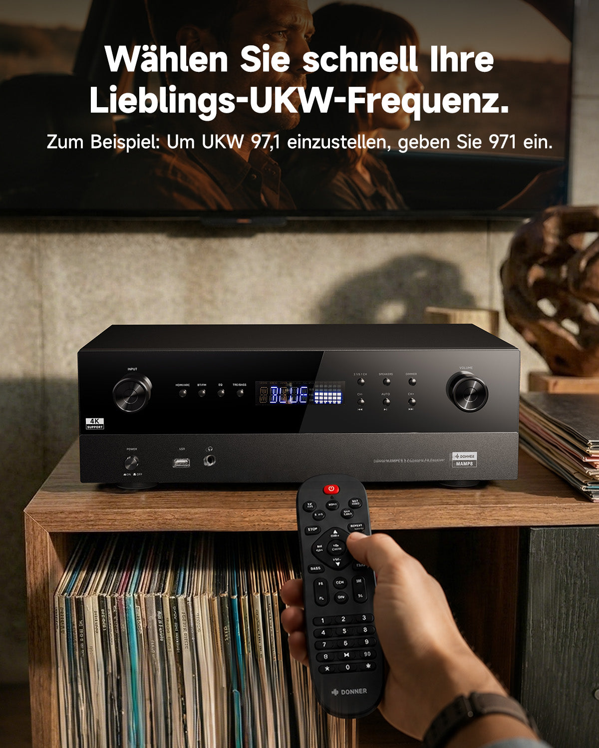 Donner MAMP8 5.2-Kanal-AV-Receiver