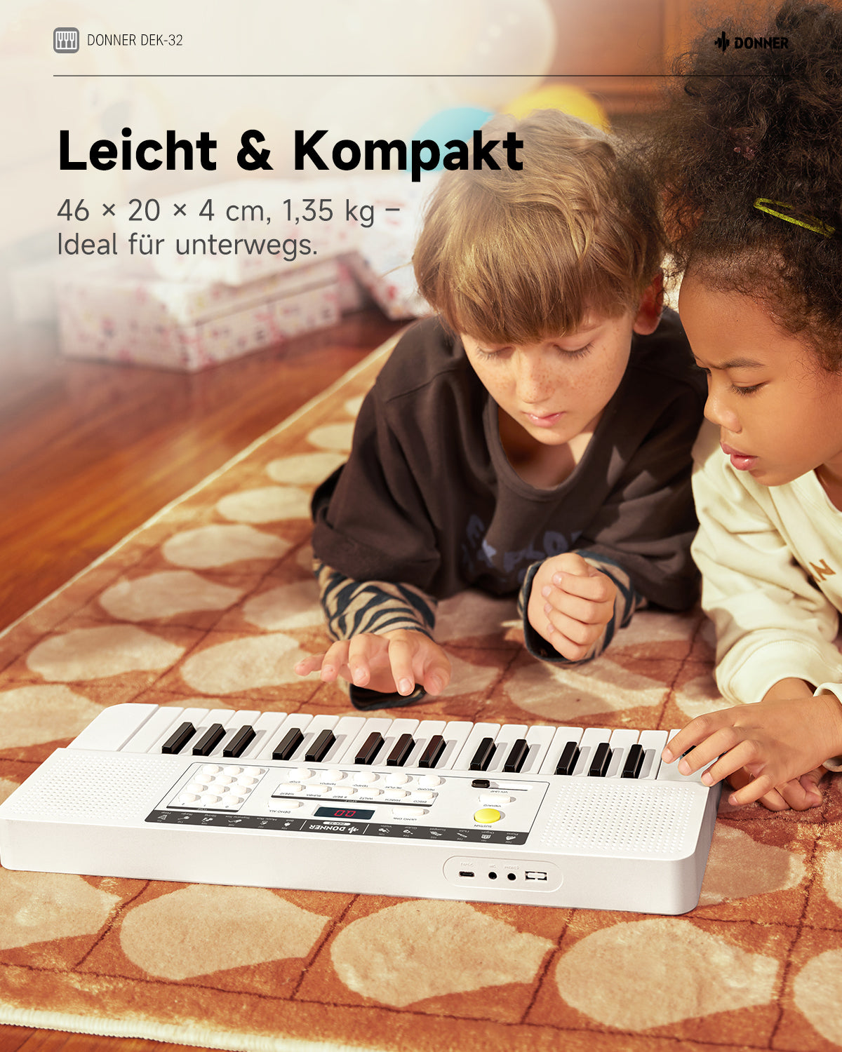 Donner DEK-32 32-Tasten-Keyboard-Weiß##