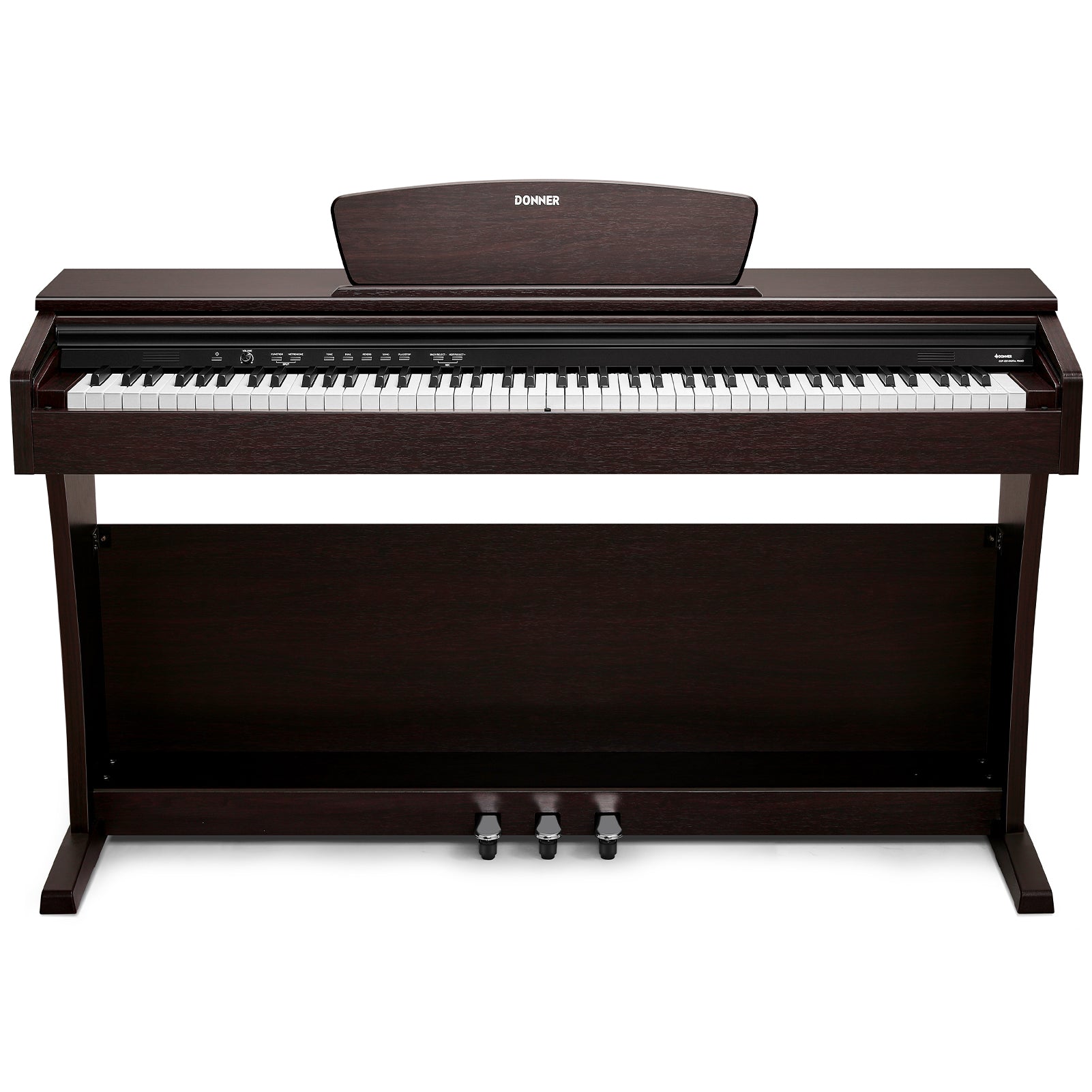 Donner DDP-300 Digitalpiano für Zuhause mit halbgewichteten Tasten (Upgrade-Version)