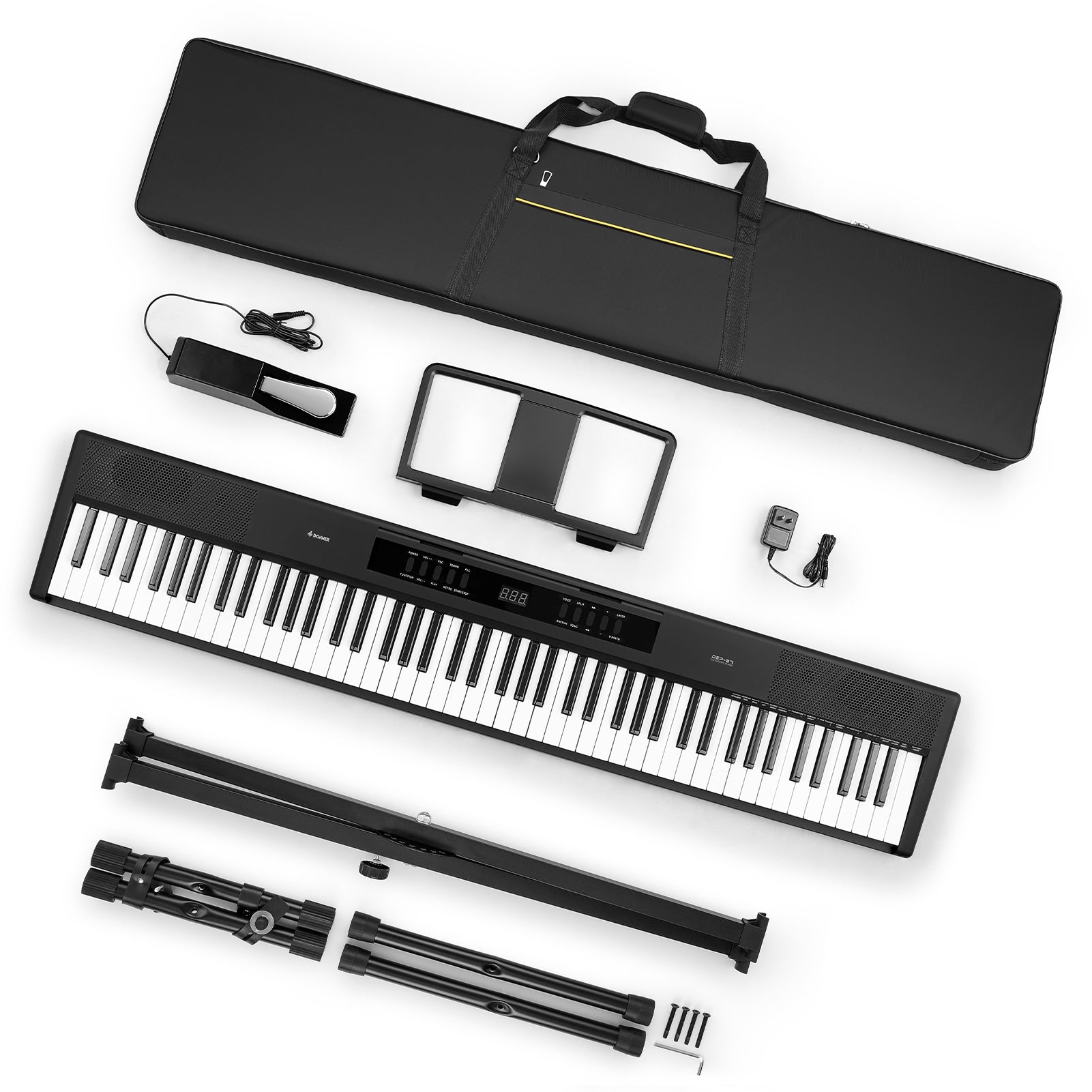 Donner DEP-07 Tragbares Digitalpiano mit 88 halbgewichteten Tasten