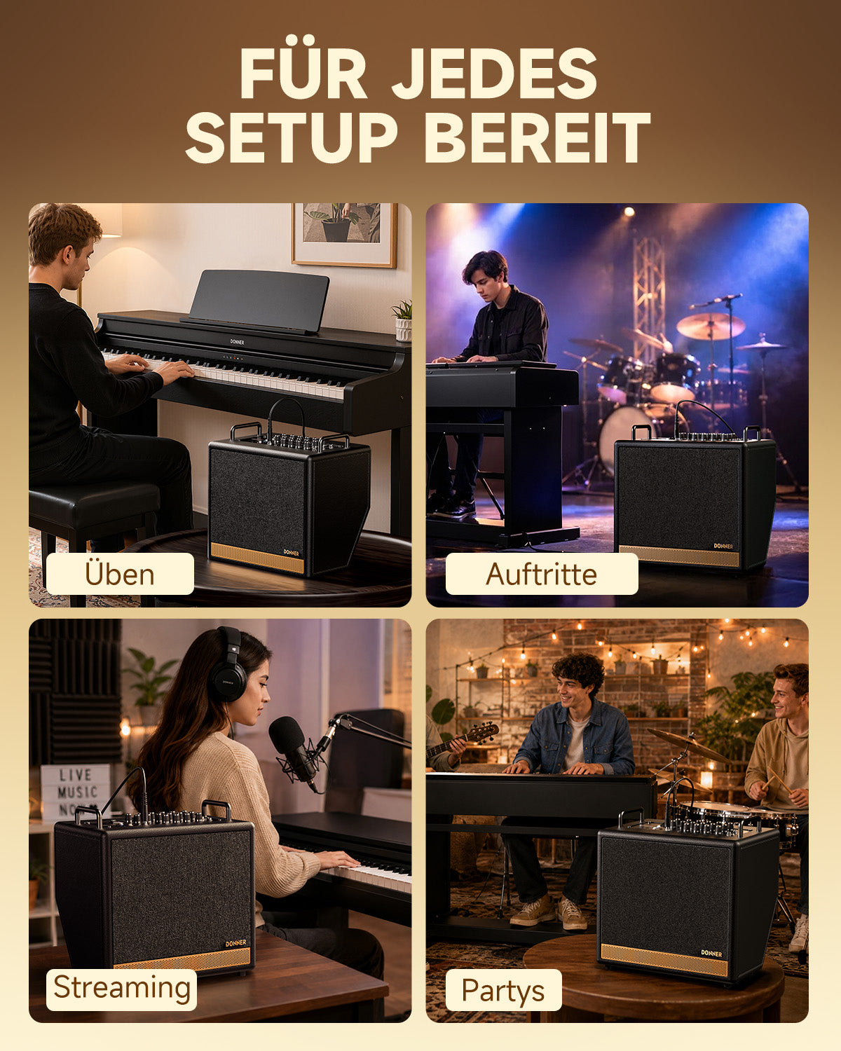 DONNER DKA-50 50W Keyboardverstärker