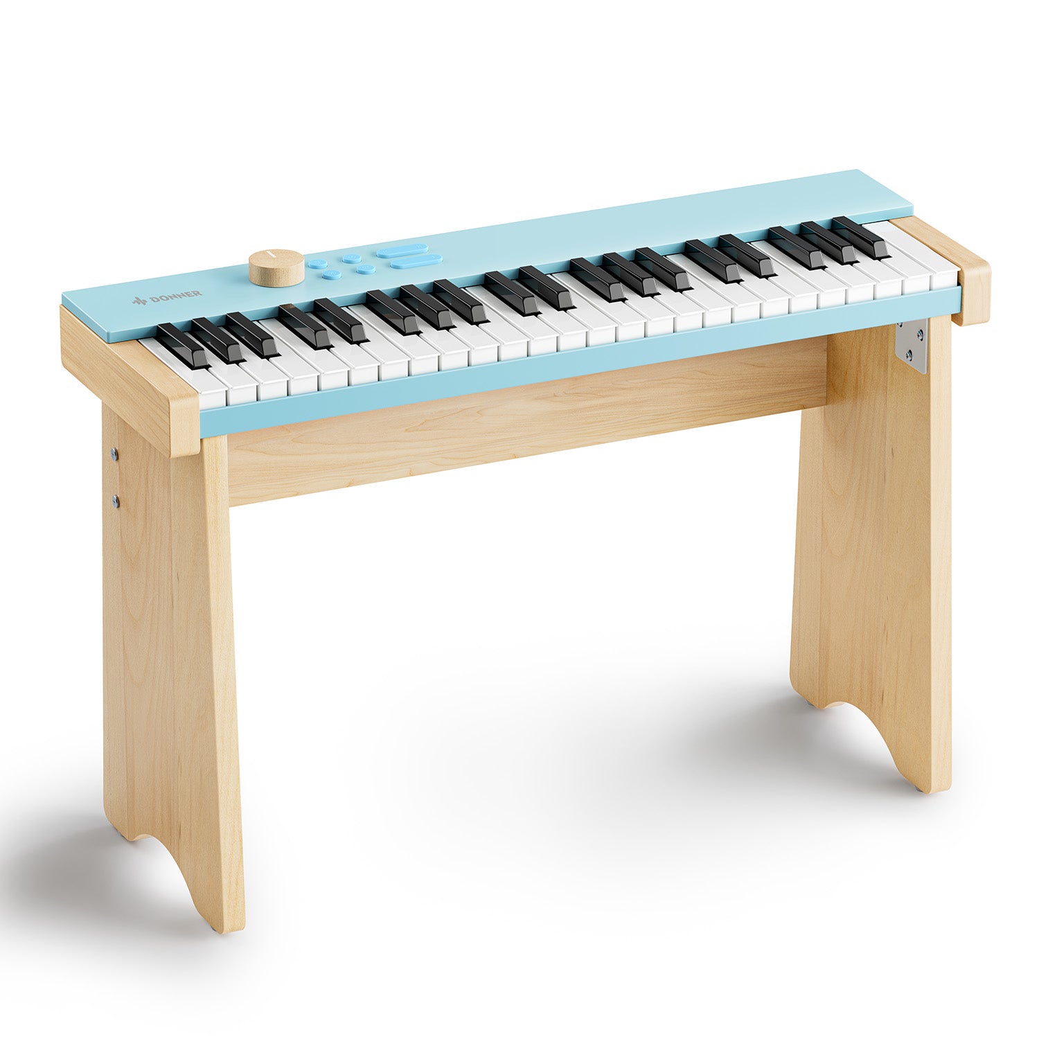 Eastar KIDO Mini-Digital Keyboard-44 Tasten und Ständer Hellblau##