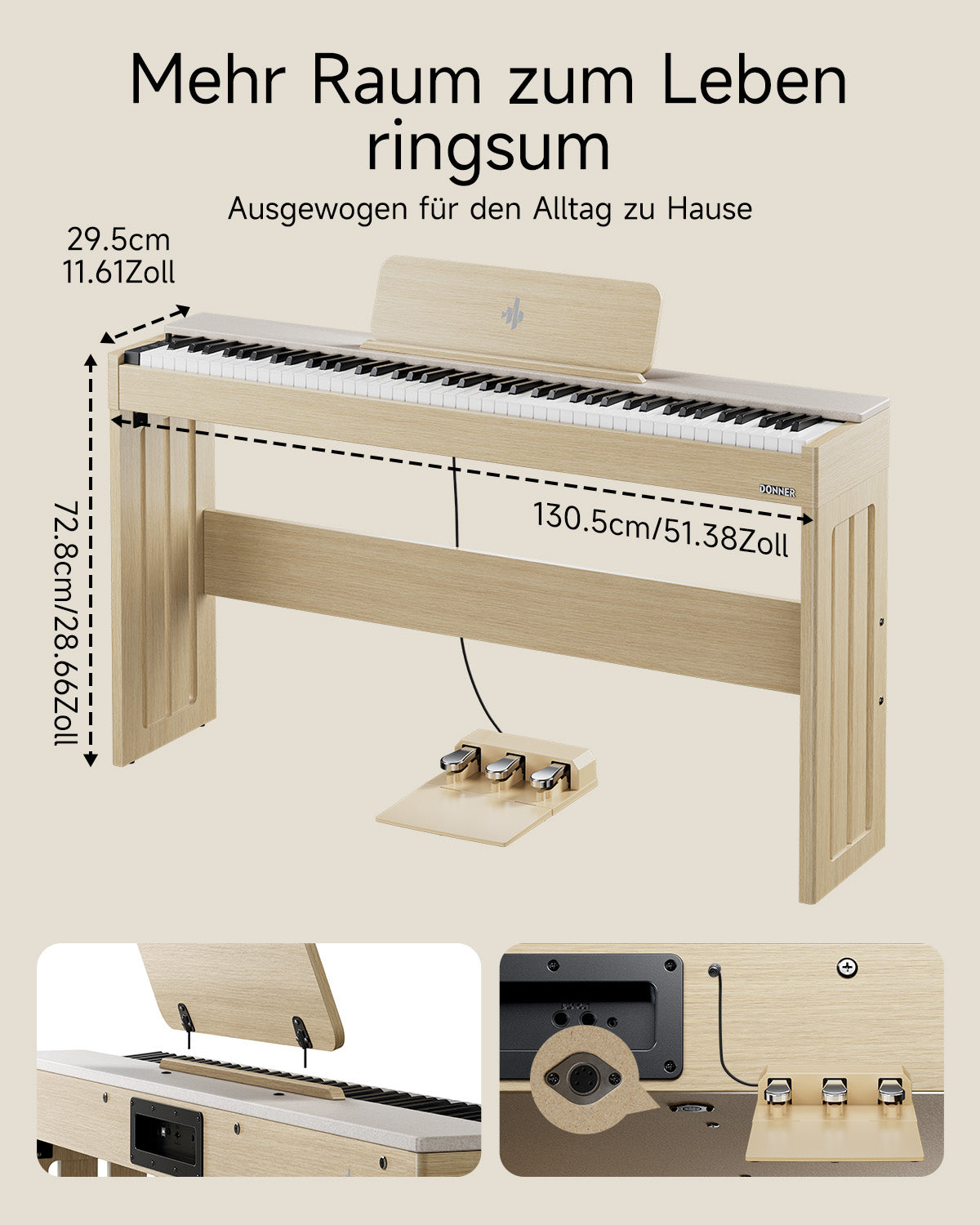 Donner OURA J100 88-Tasten Heim-Digitalpiano