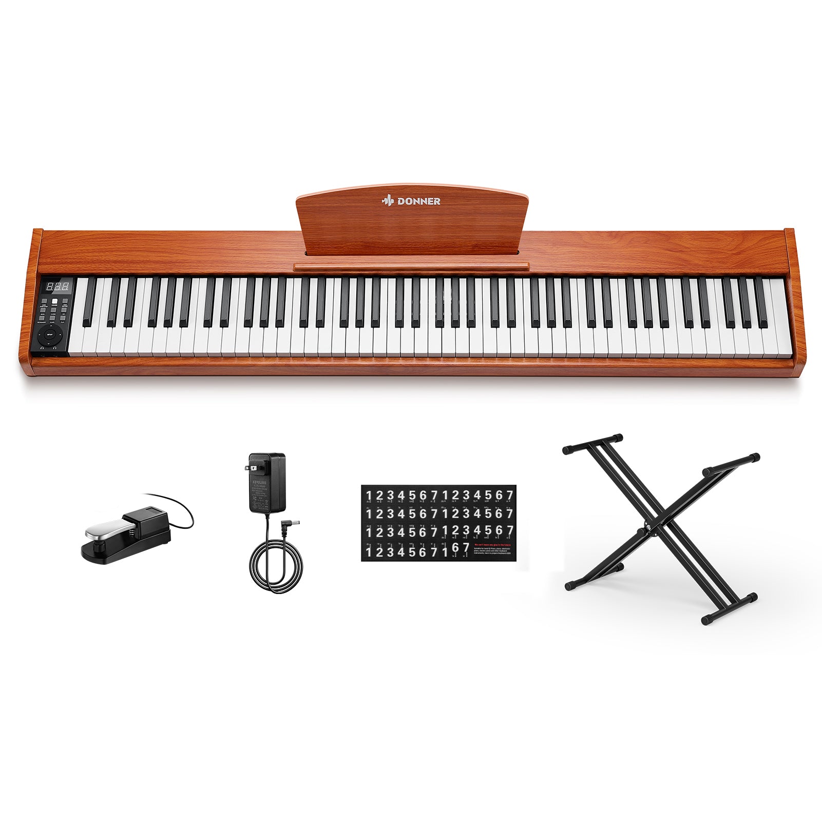 Donner DEP-1S Tastatur im Holzstil Digitalpiano-Naturholzfarbe【Neue Version】##