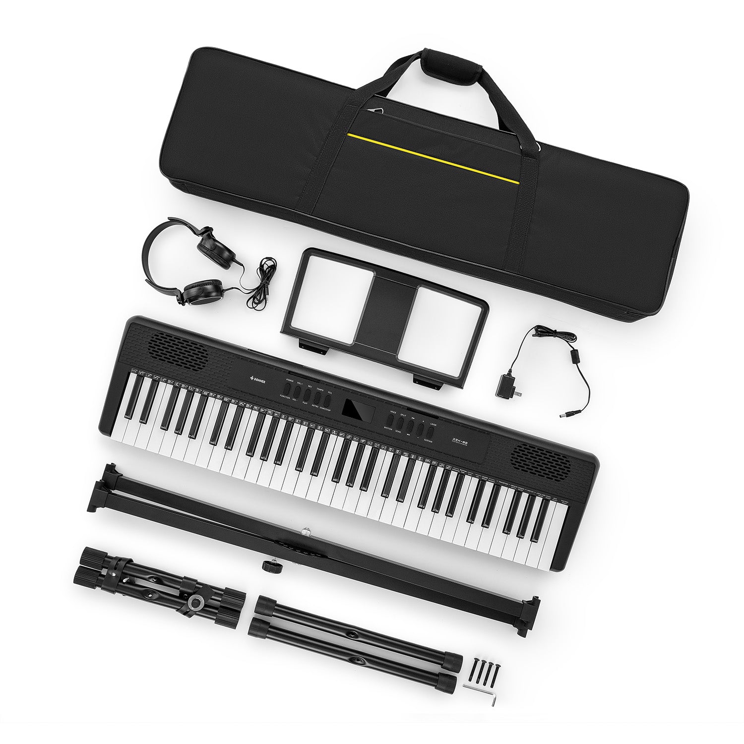 Donner DEK-60 Elektronisches Keyboard mit 61 Tasten