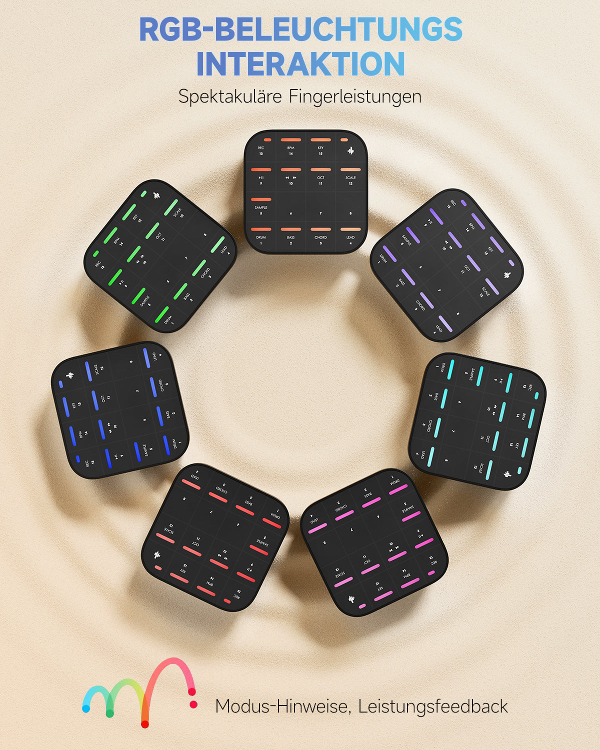 DONNER MEDO Tragbares Multi-Funktions-Musikinstrument