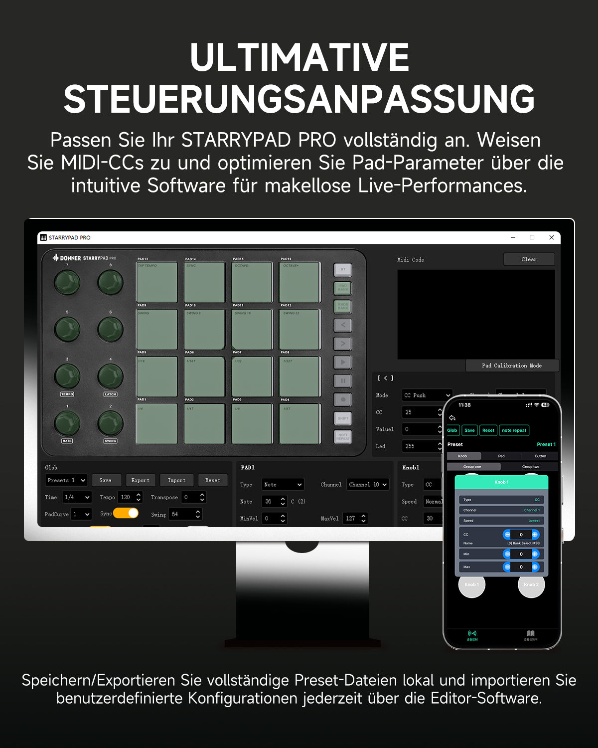 Donner STARRYPAD PRO MIDI-Controller
