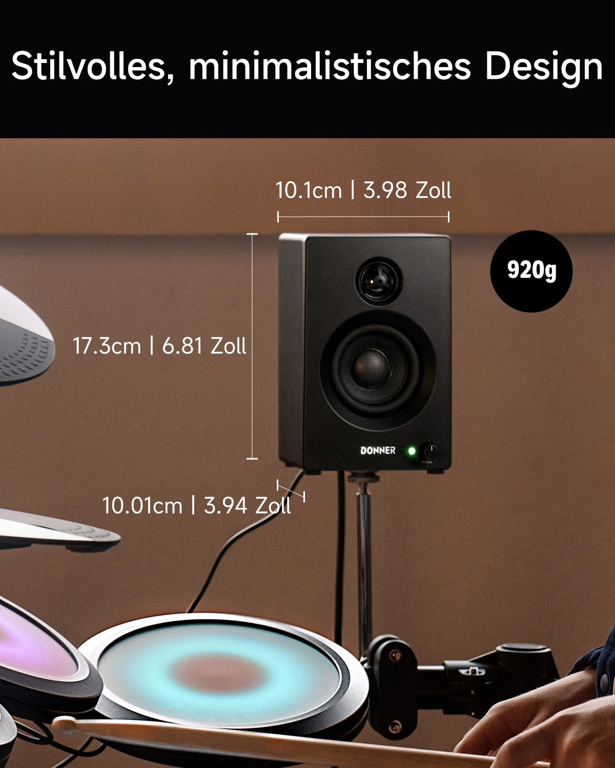 Donner DDA-20SE Drum-Monitor-Lautsprecher