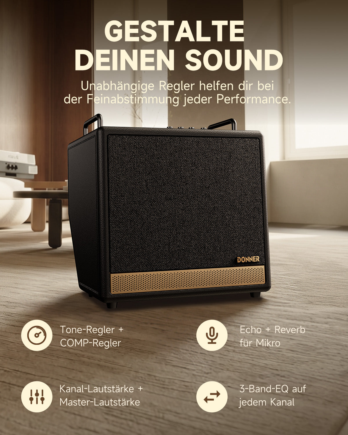 DONNER DKA-50 50W Keyboardverstärker