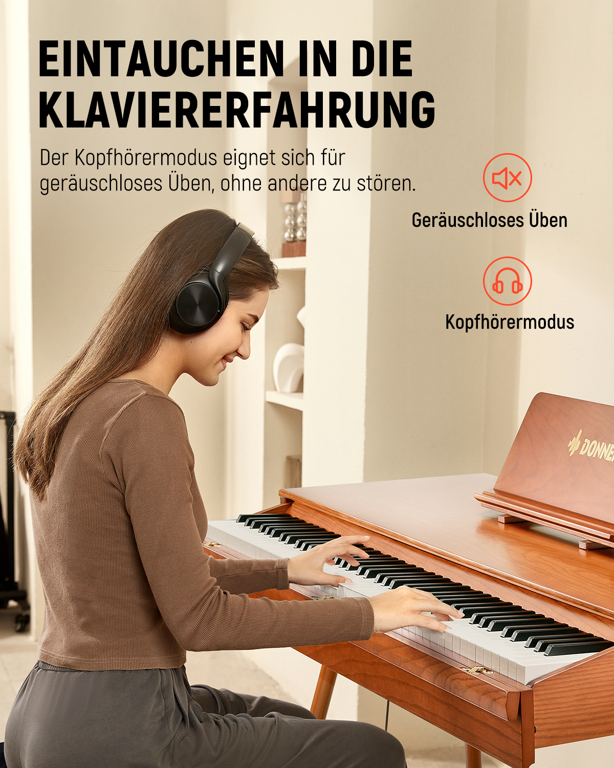 Donner DDP-80 Pro Retro-Ästhetisches Digital Piano