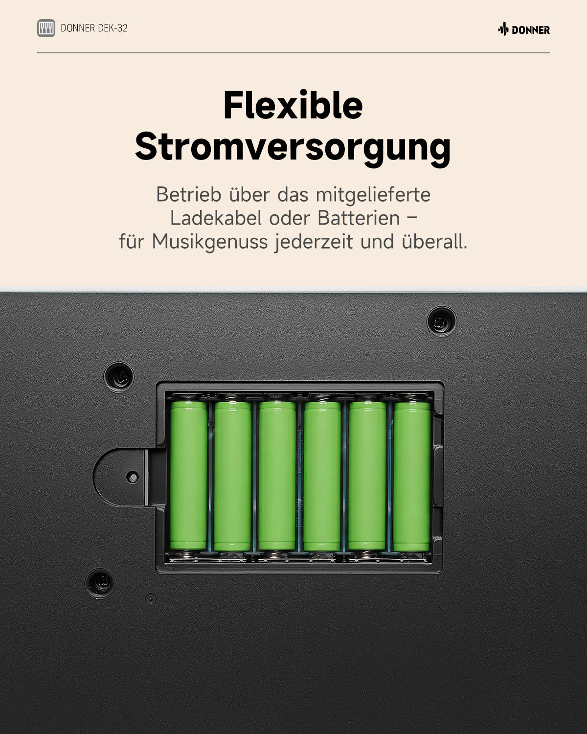 Donner DEK-32 32-Tasten-Keyboard-Weiß##