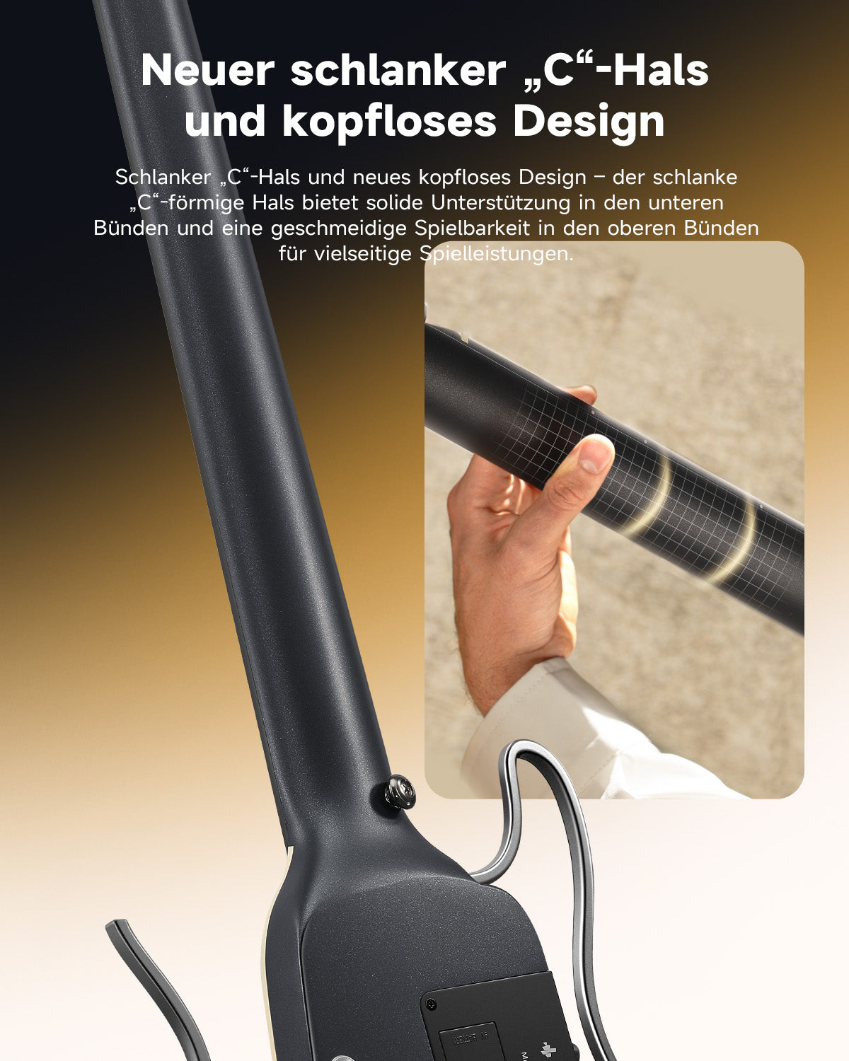 Donner HUSH™ I Ultraleicht Unterwegs Reisegitarre