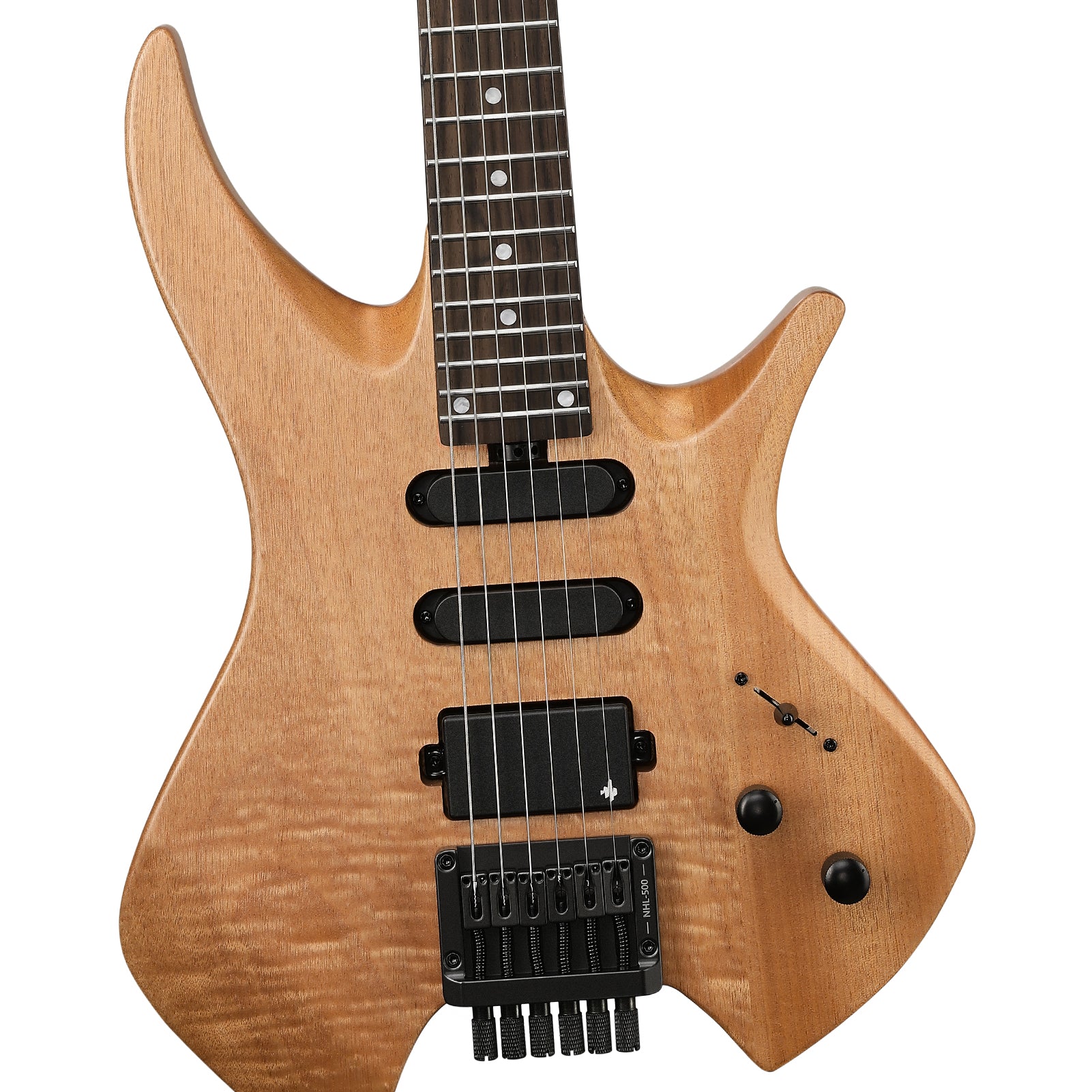 Donner NHL-500 Headless E-Gitarre-Holz Natur##