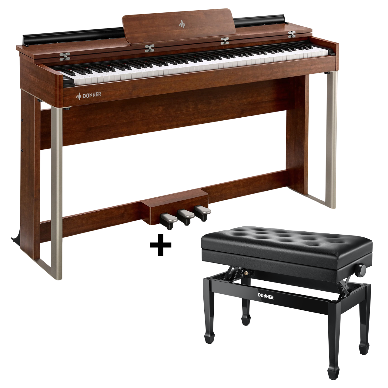 Donner DDP-200 Graded Hammer Action Holz Digital Piano-DDP-200 MK2 Piano##