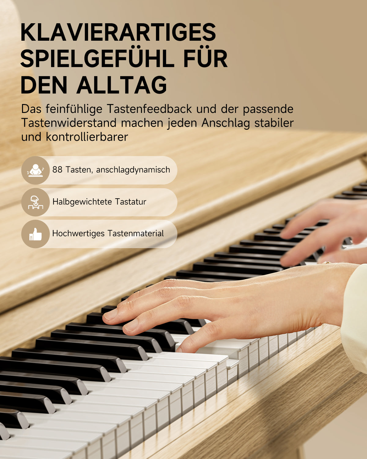 Donner DDP-65 Digitalpiano mit 88 halbgewichteten Tasten