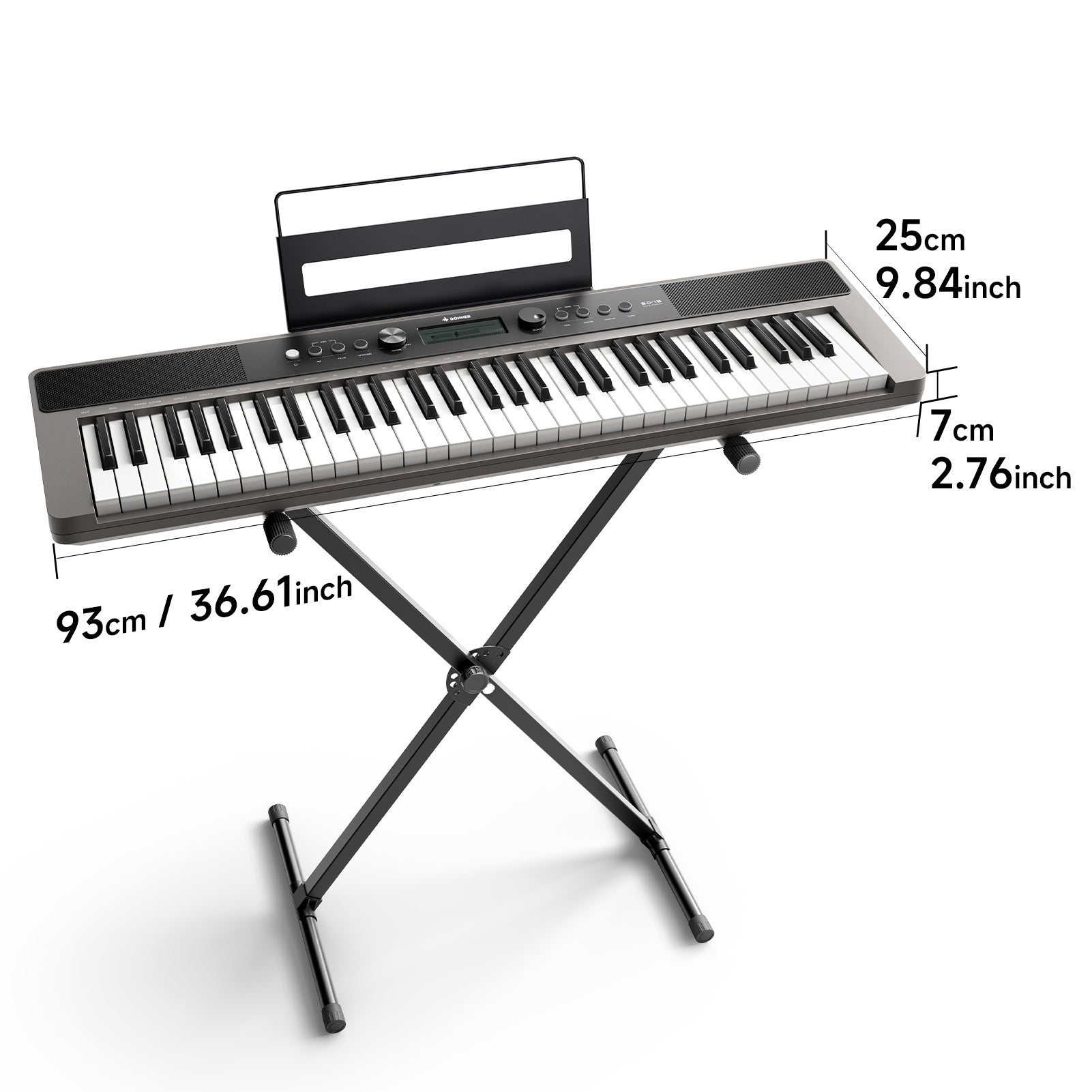Donner SD-15 Elektronisches Keyboard mit 61 Tasten-Kombination##