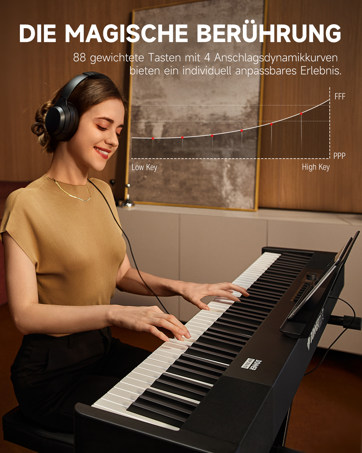 Donner DEP-20 Lite Digitalpiano (Doppel-X-Ständer)